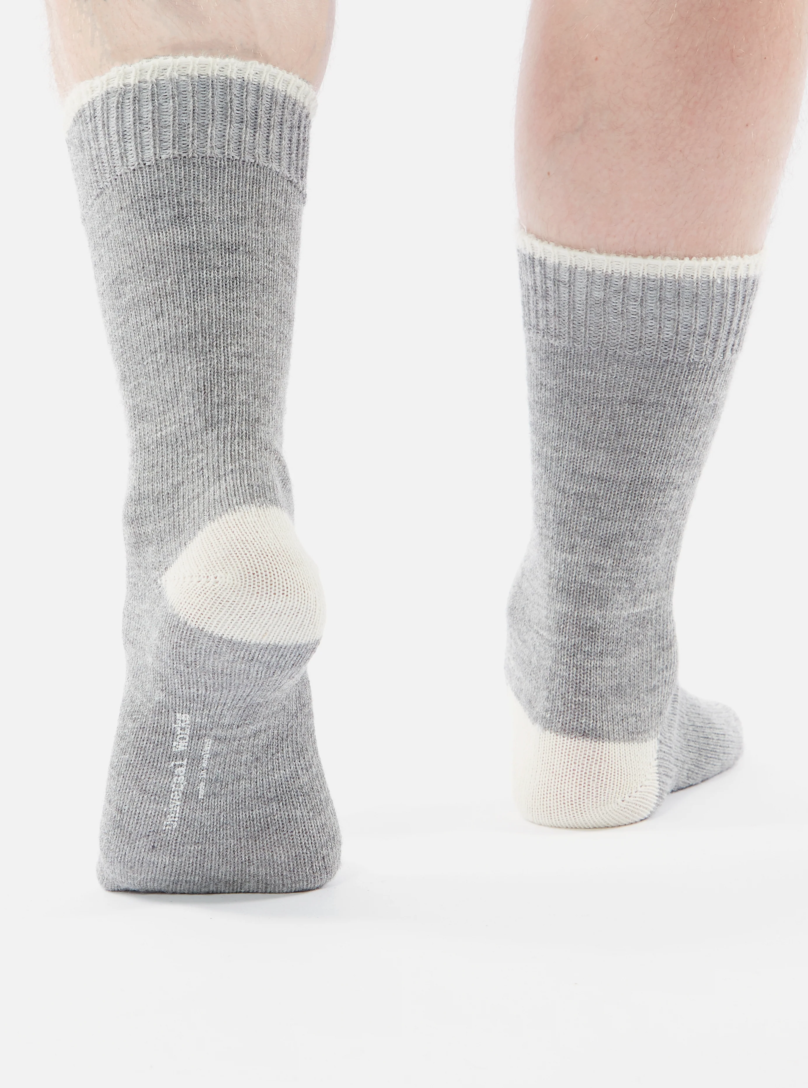Grey Marl Alpaca Wool Alpaca Sock - Image 5