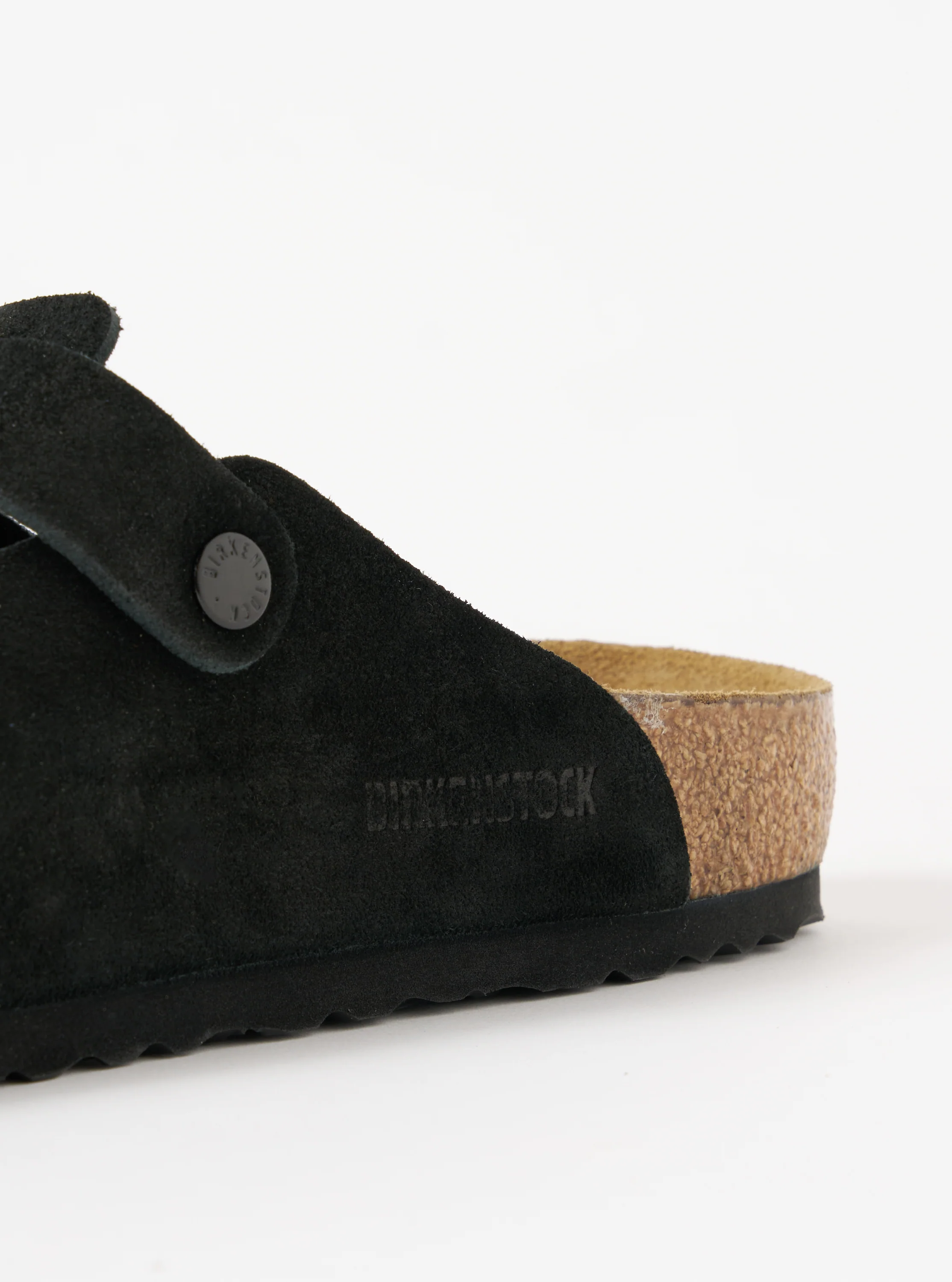 Birkenstock Black Suede Leather Boston - Image 4