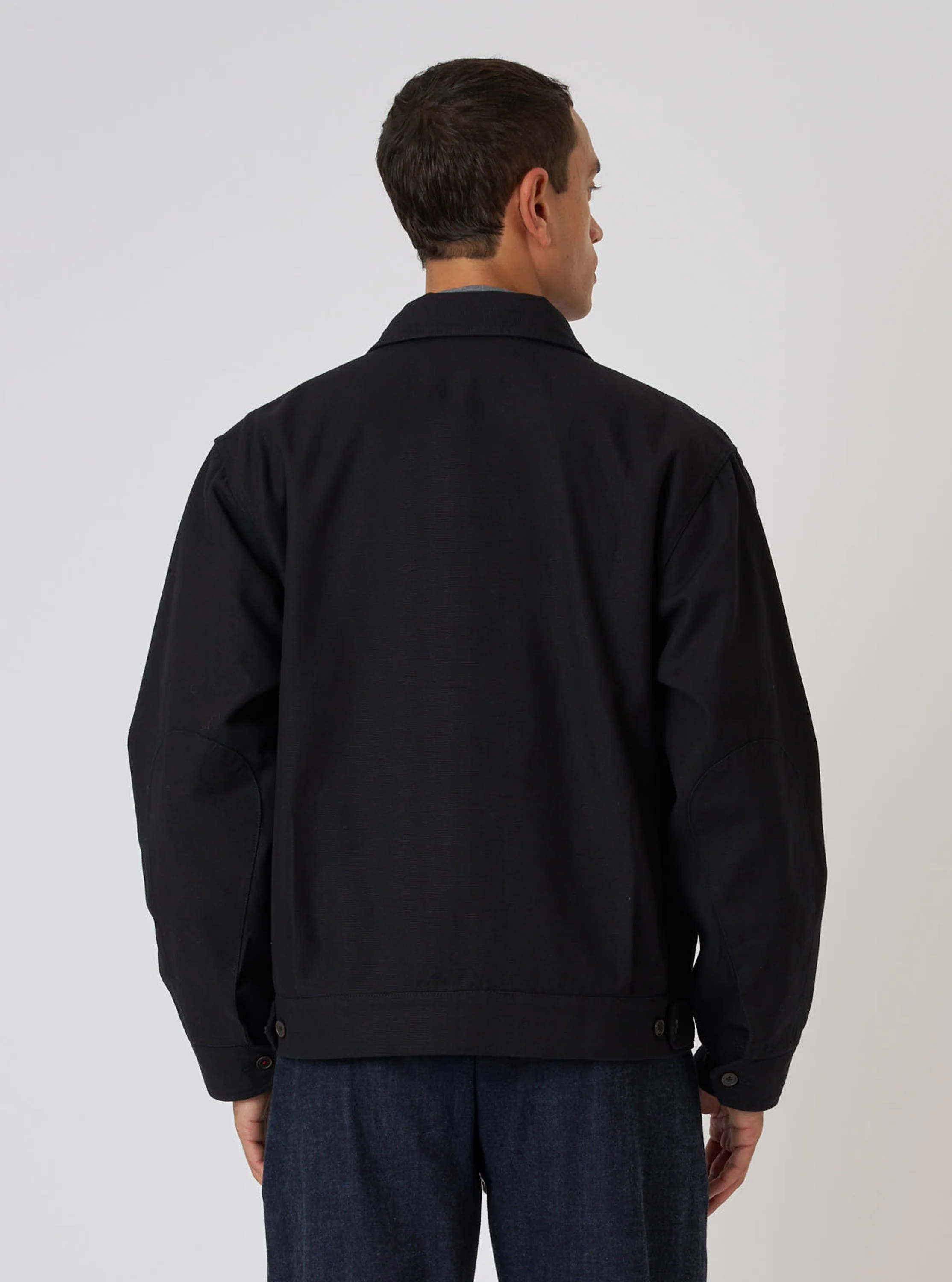 Black Organic Canvas S130 Jacket - Image 3