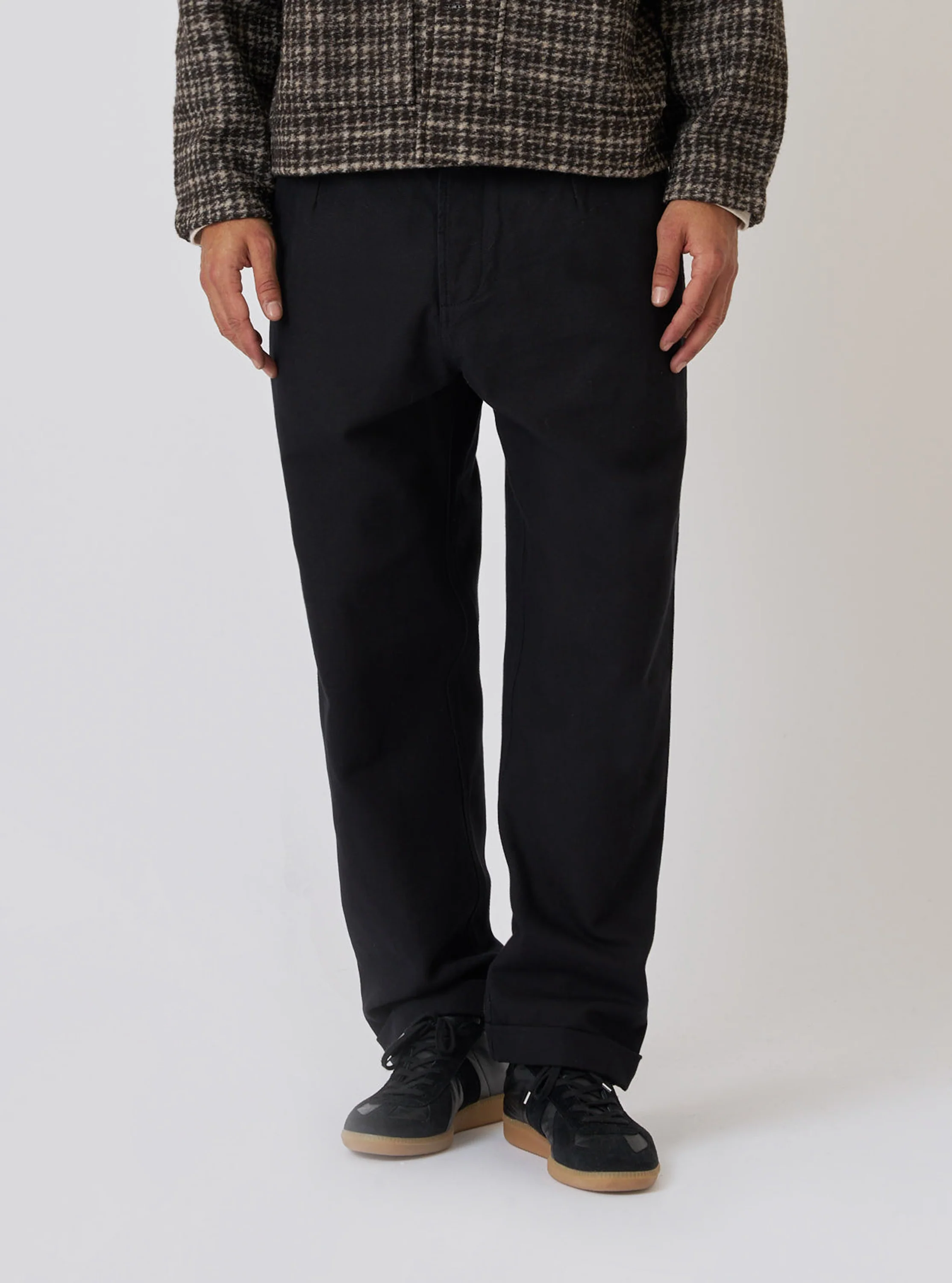 Black Organic Canvas Super Chino - Image 2