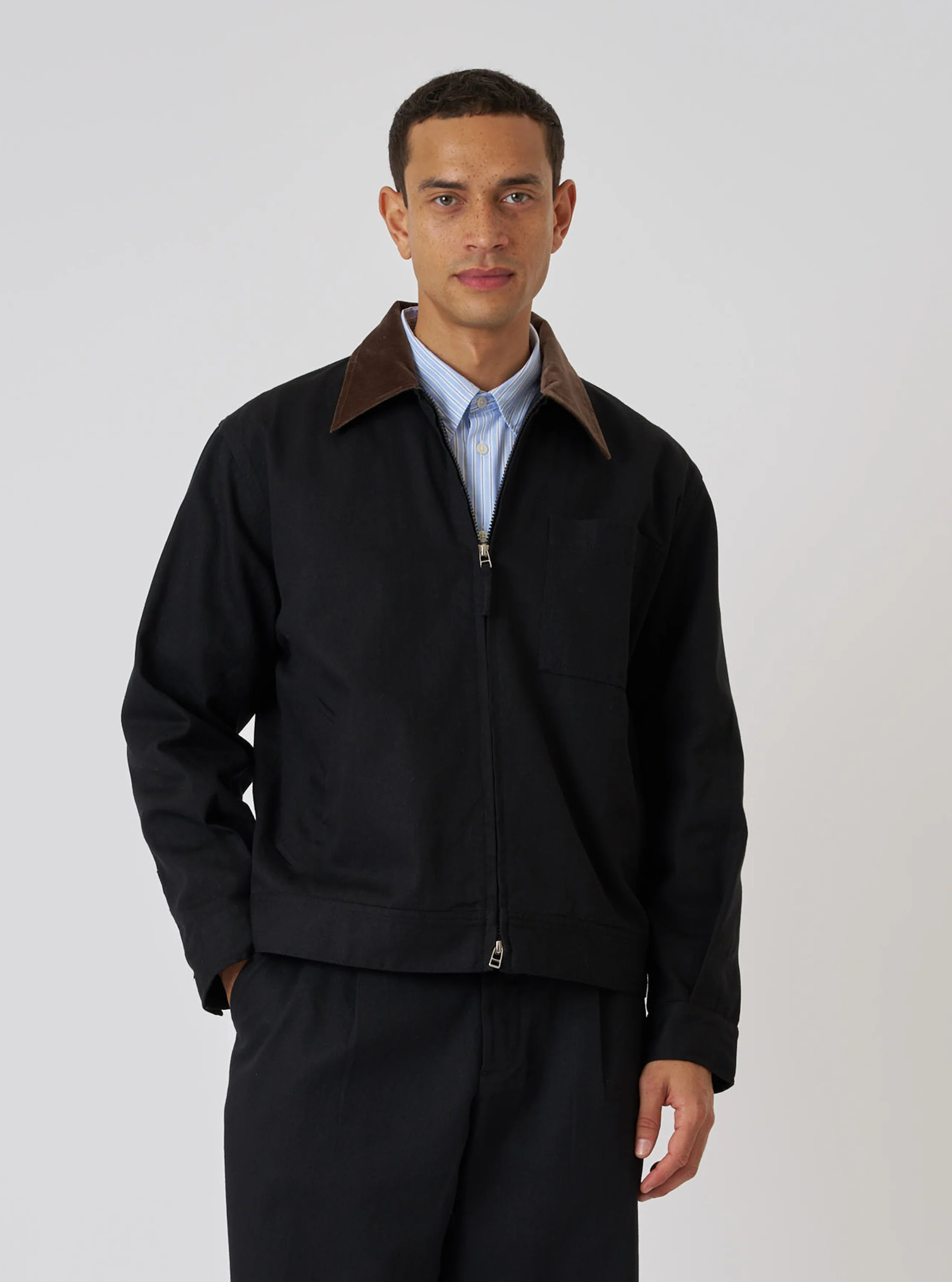 Black Works Twill Rose Bowl Jacket - Image 2