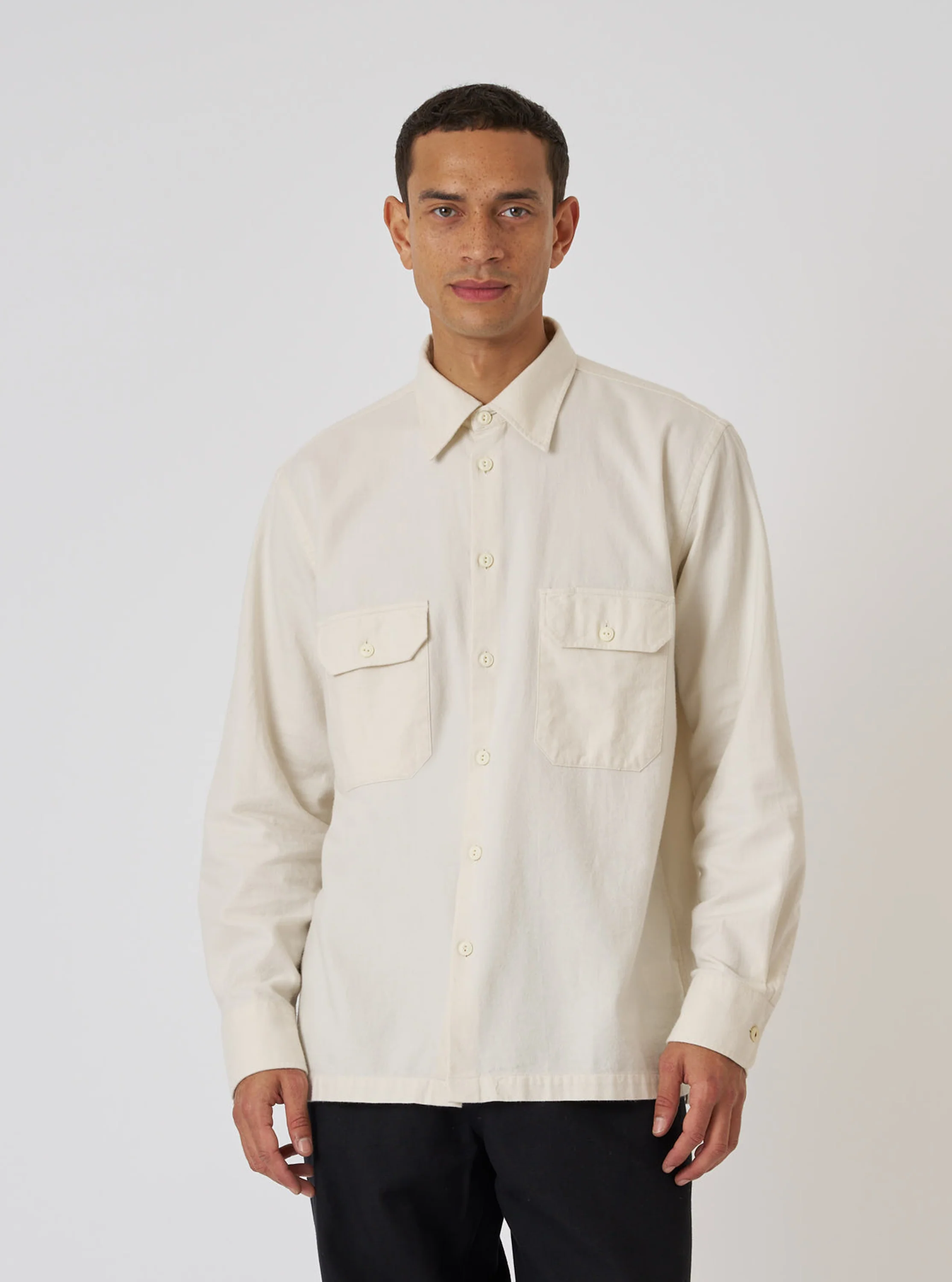 Ecru Sid Flannel CPO Shirt - Image 2