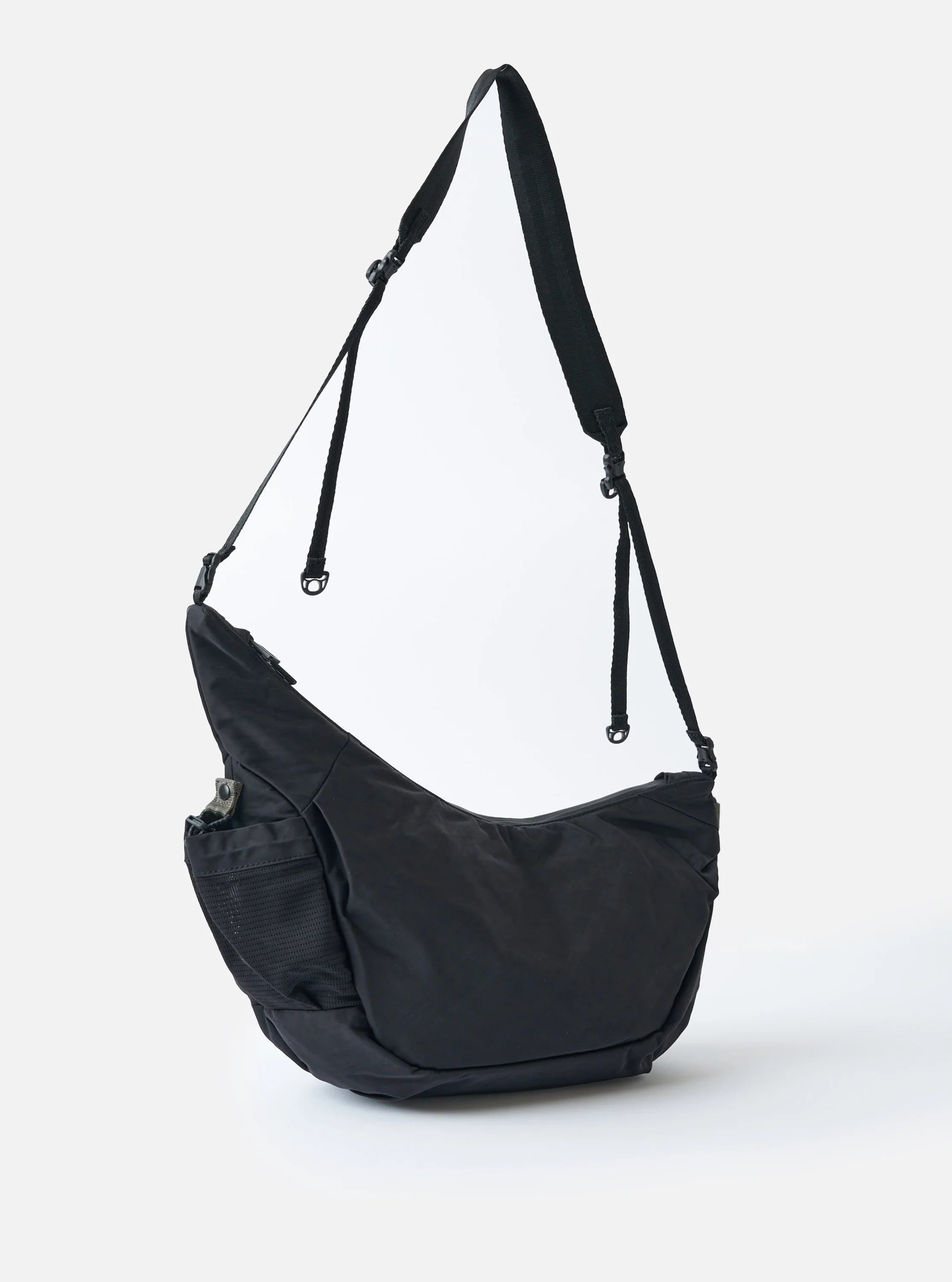 F/CE.® Black Nylon Textured Twill Horn Mini Shoulder Bag - Image 3