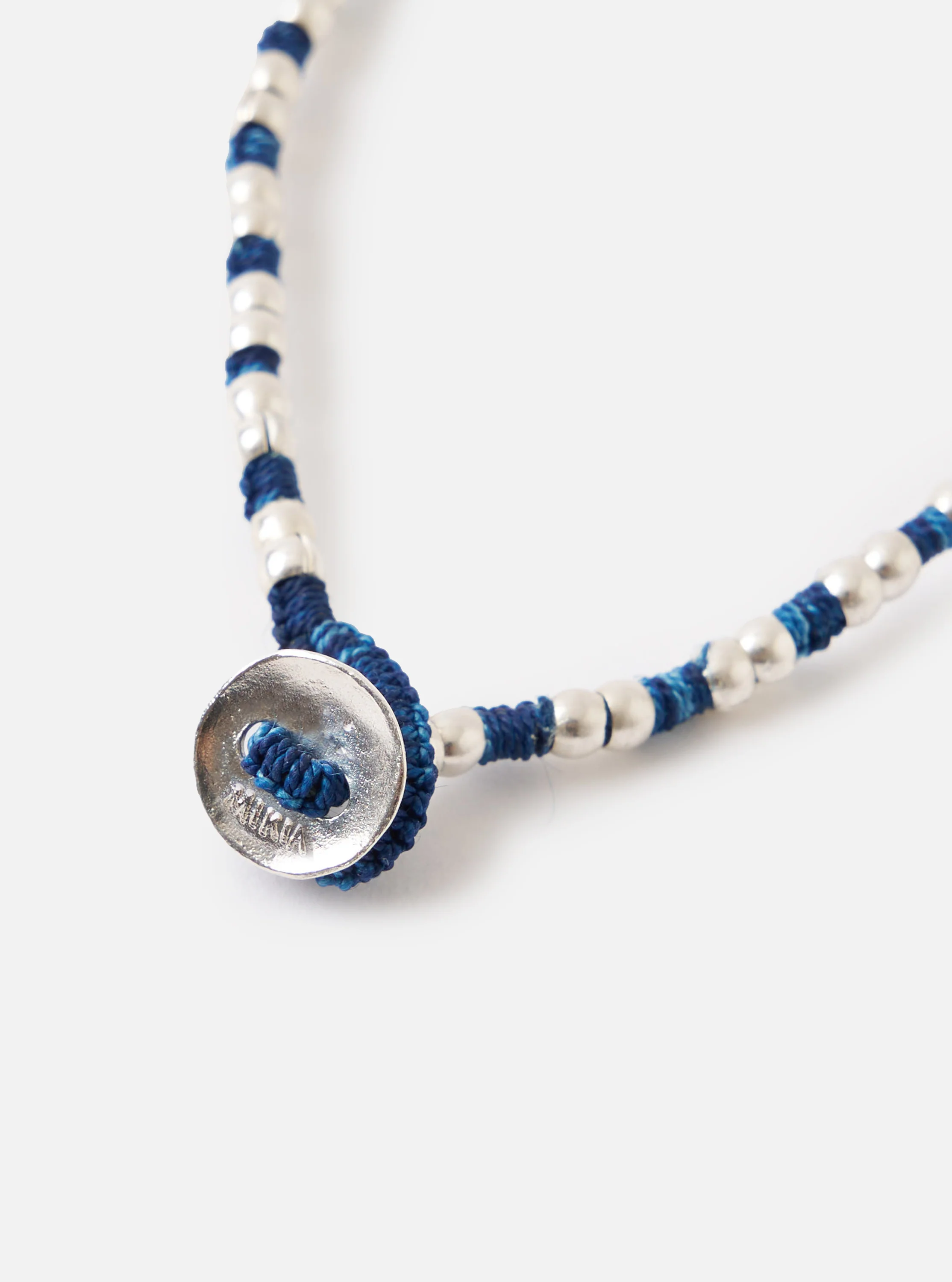 Mikia Indigo Silver Beads Bracelet - Image 2