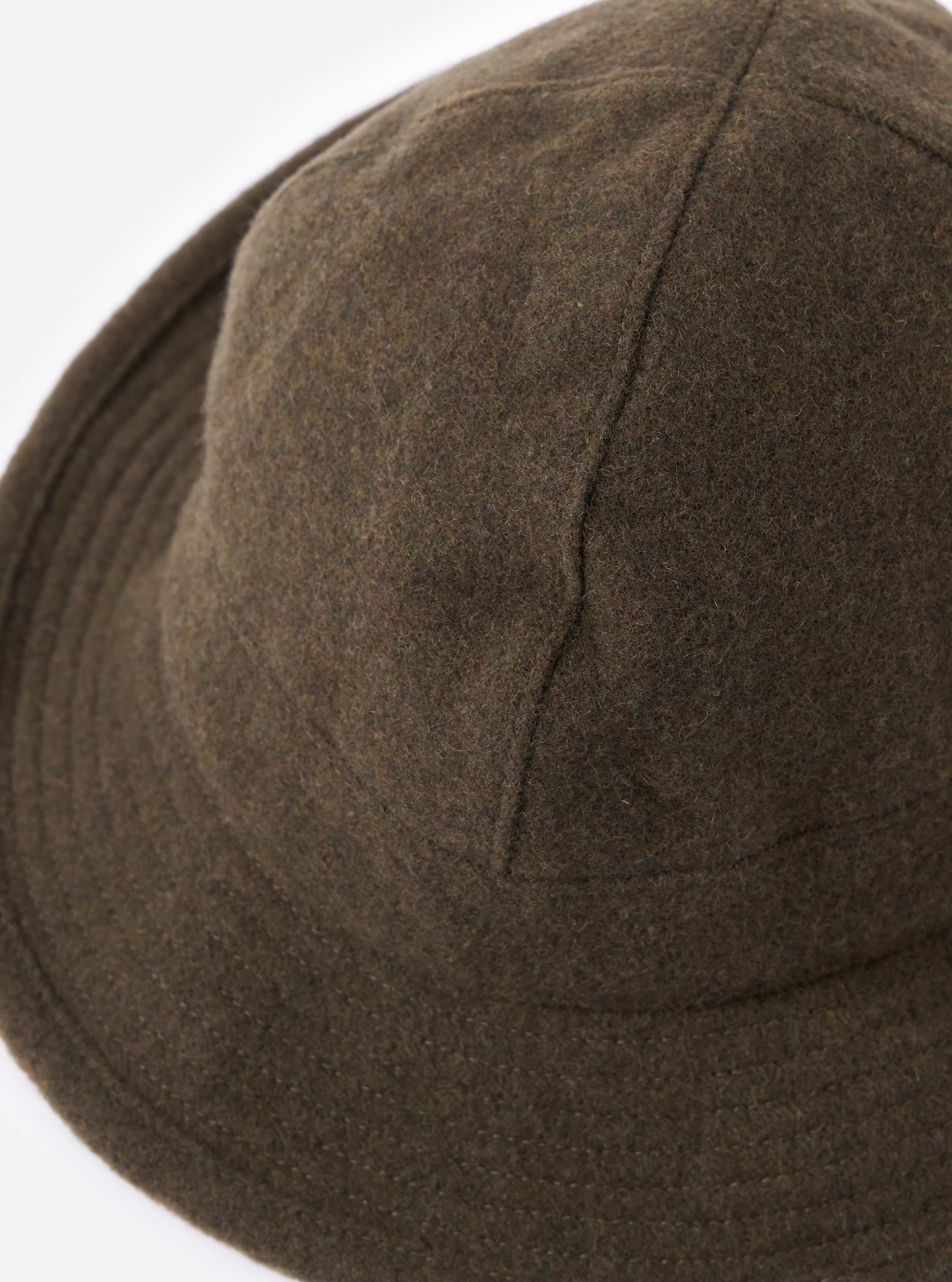 cableami® Olive Recycled Wool Army Hat - Image 2
