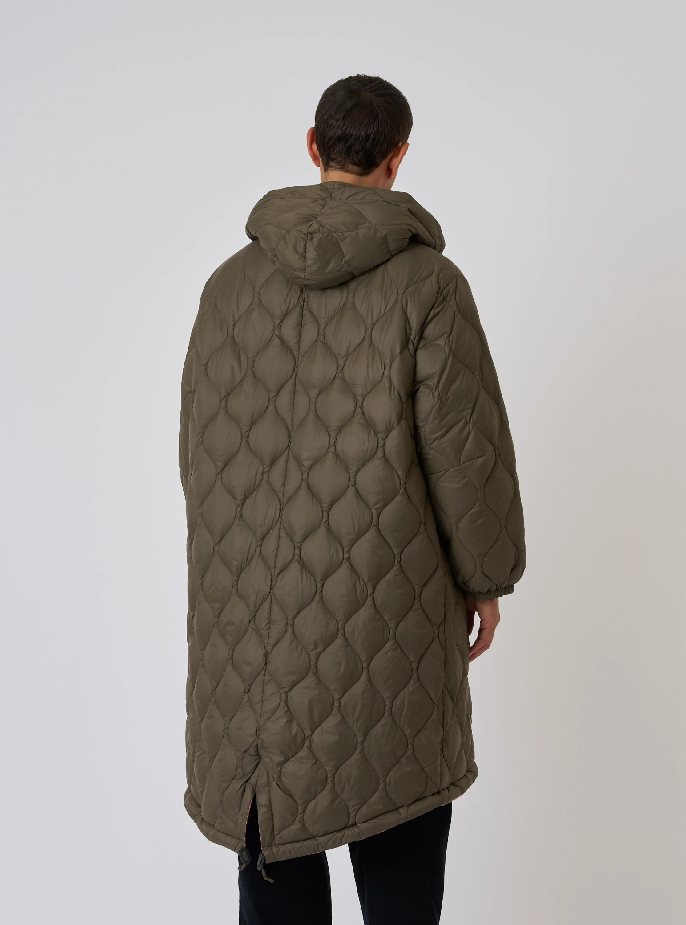 TAION x Universal Works Reversible Dark Olive Military Line Parka - Image 3