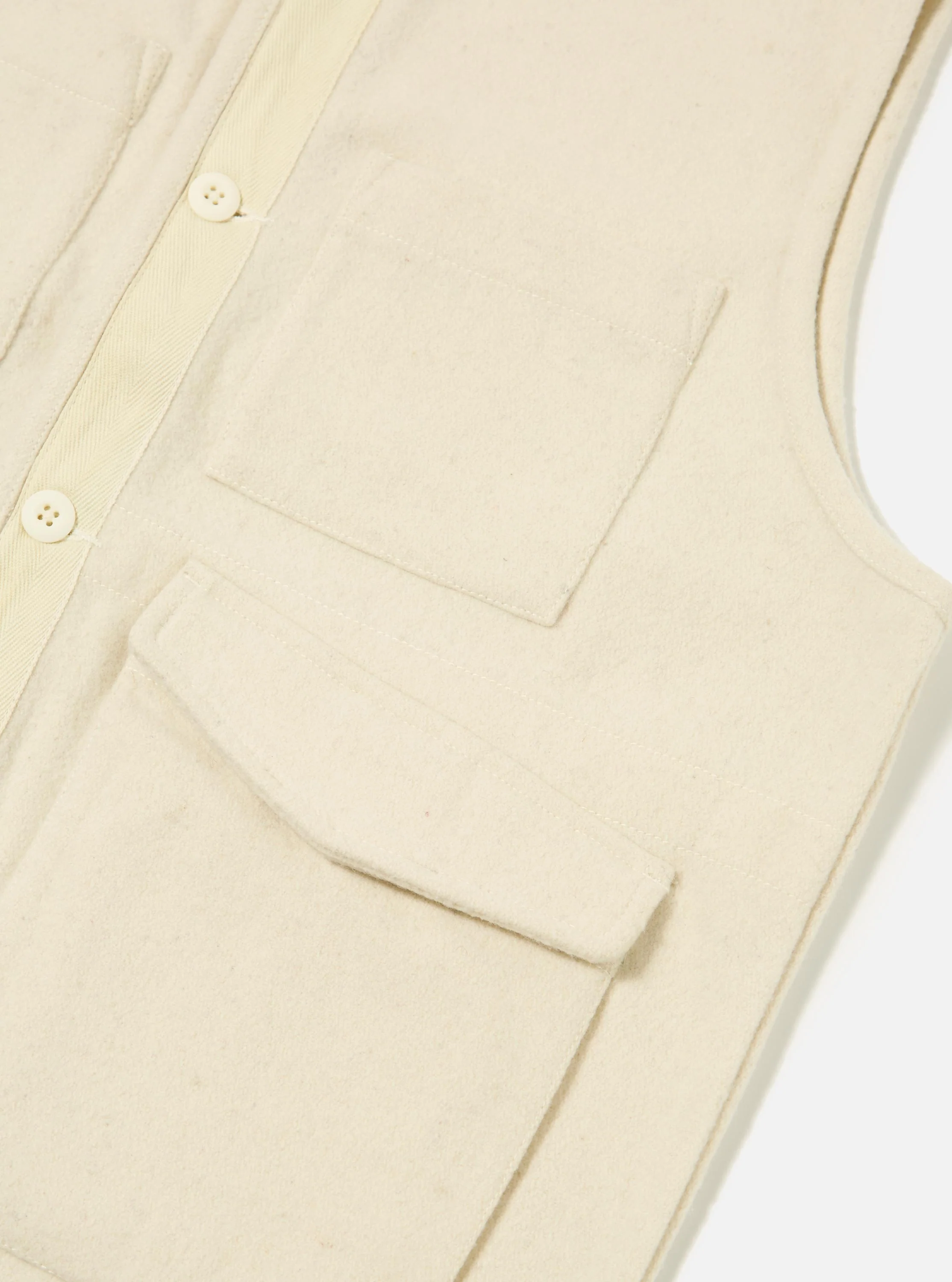 Ecru Marl Mowbray 4 Pocket Gilet - Image 7
