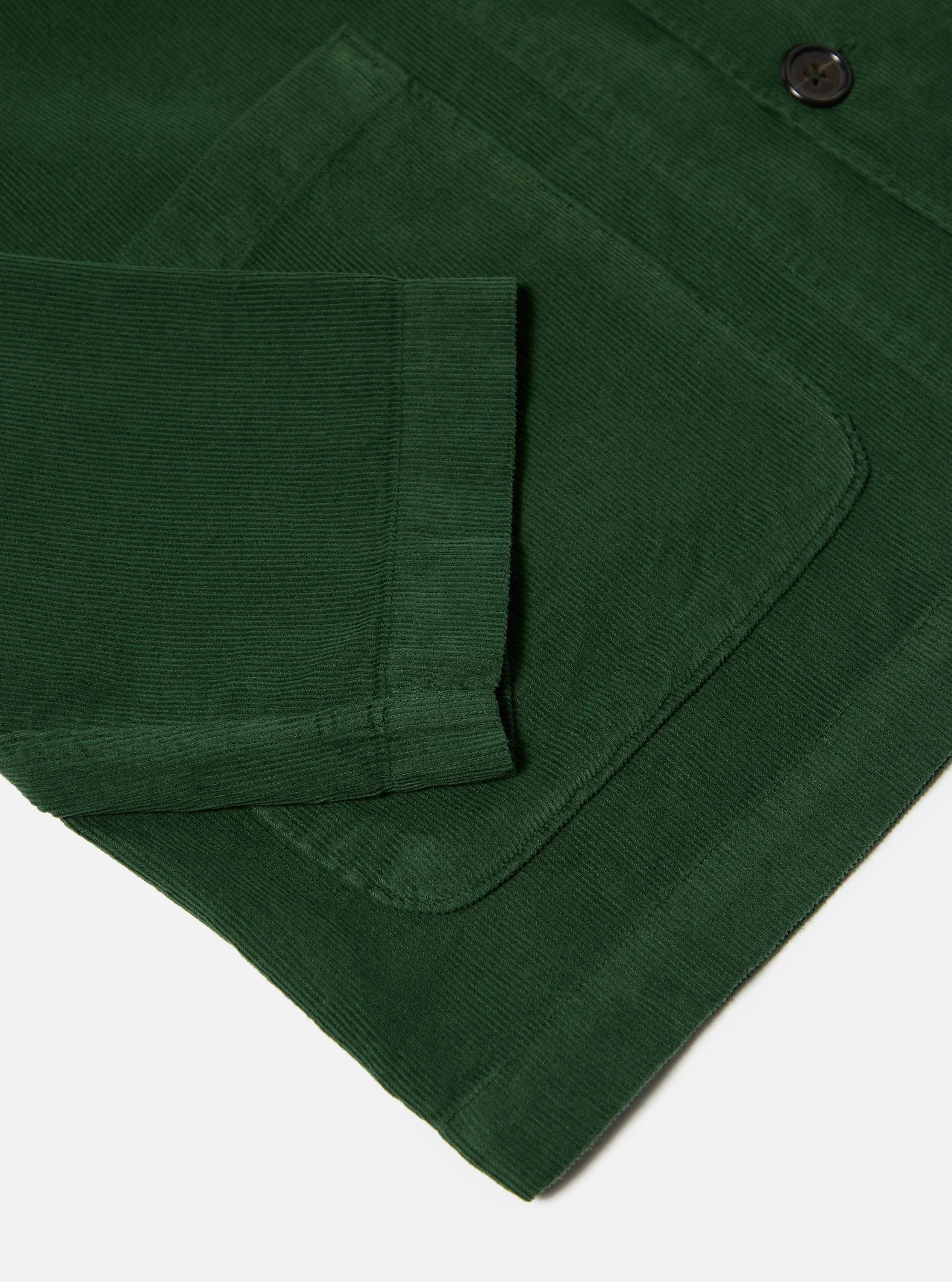 Green Fine Cord Bakers Overshirt - Image 9