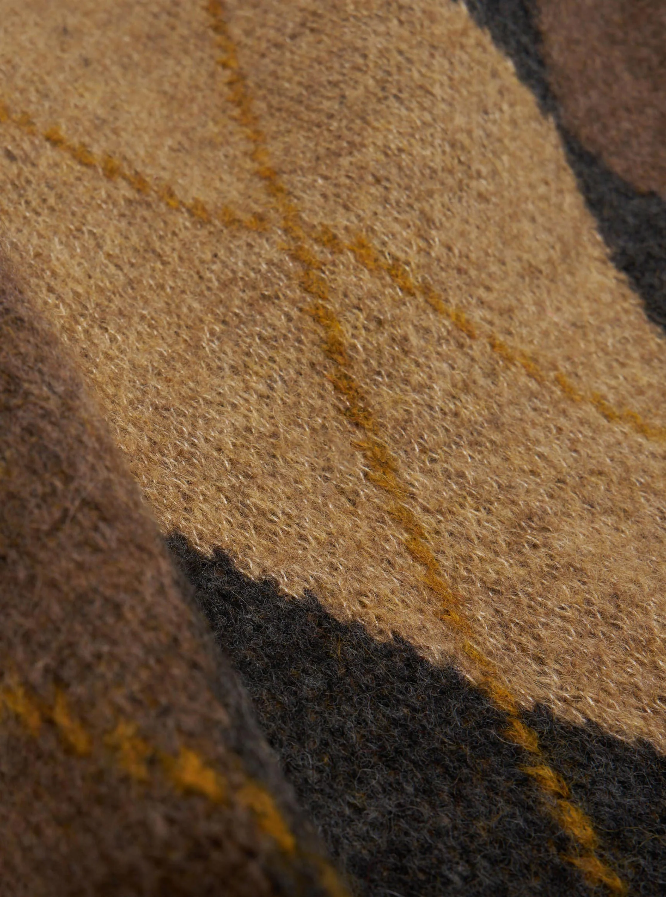 Brown Alpaca Knit Big Argyll Crew - Image 4