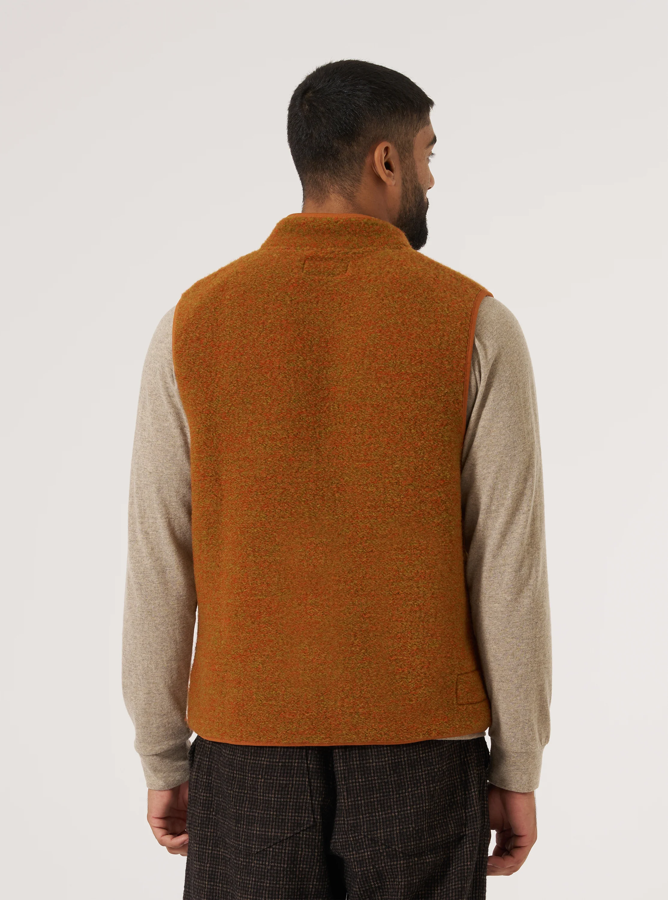 Orange Six Wool Fleece Climbing Gilet - Image 3