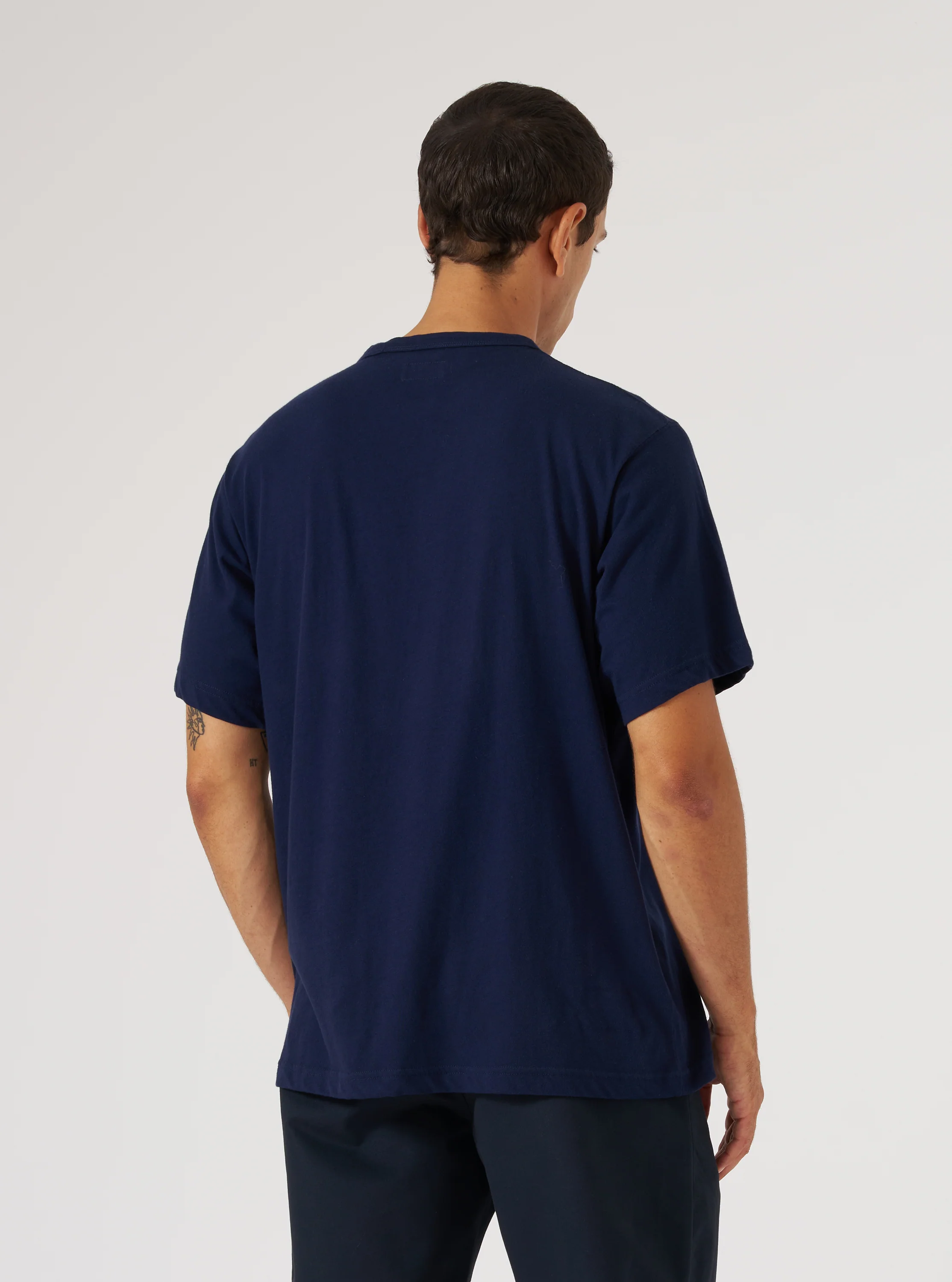 Navy Single Jersey Core Tee - Image 3