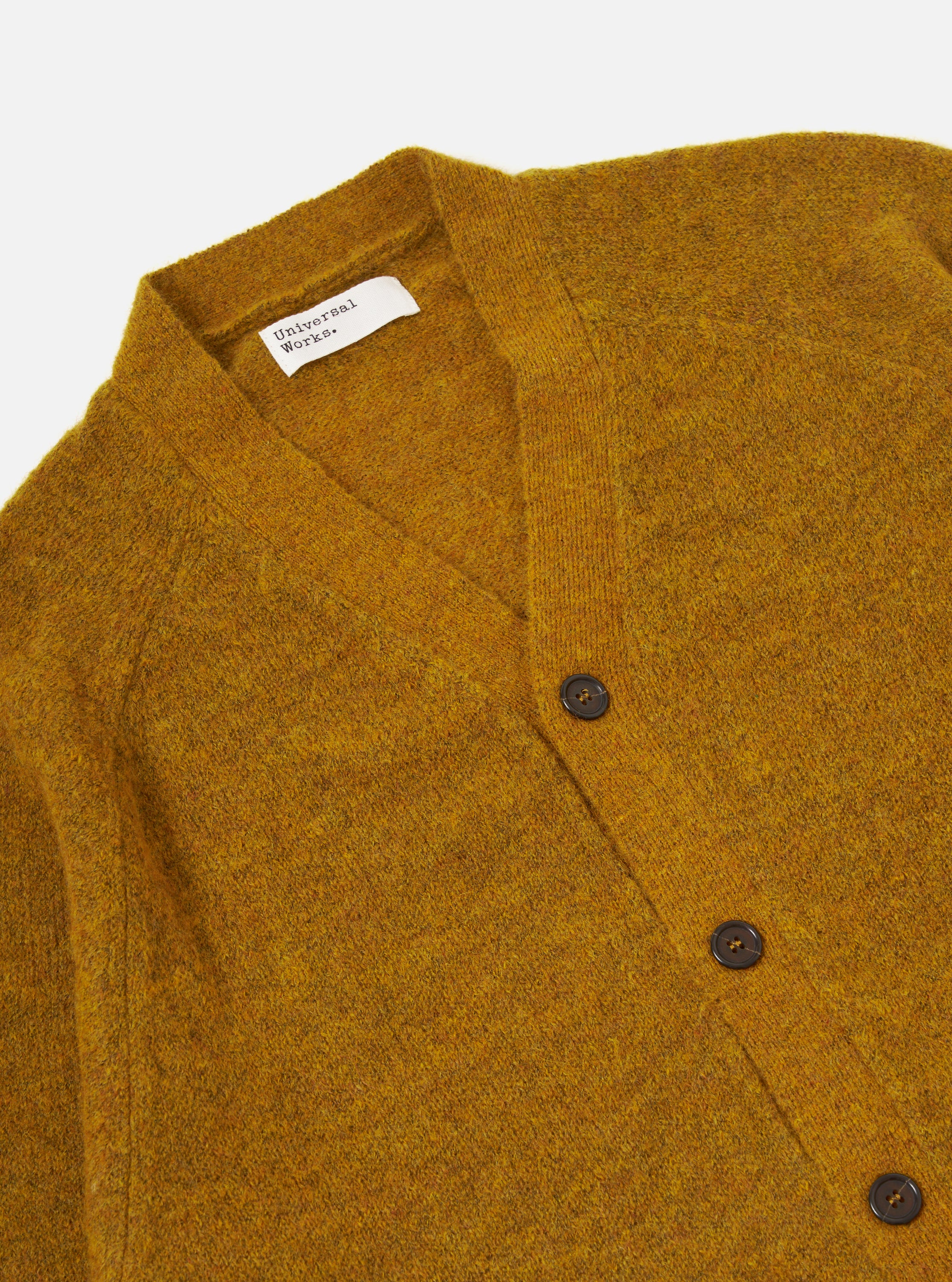 Gold Alpaca Knit David Cardigan - Image 6