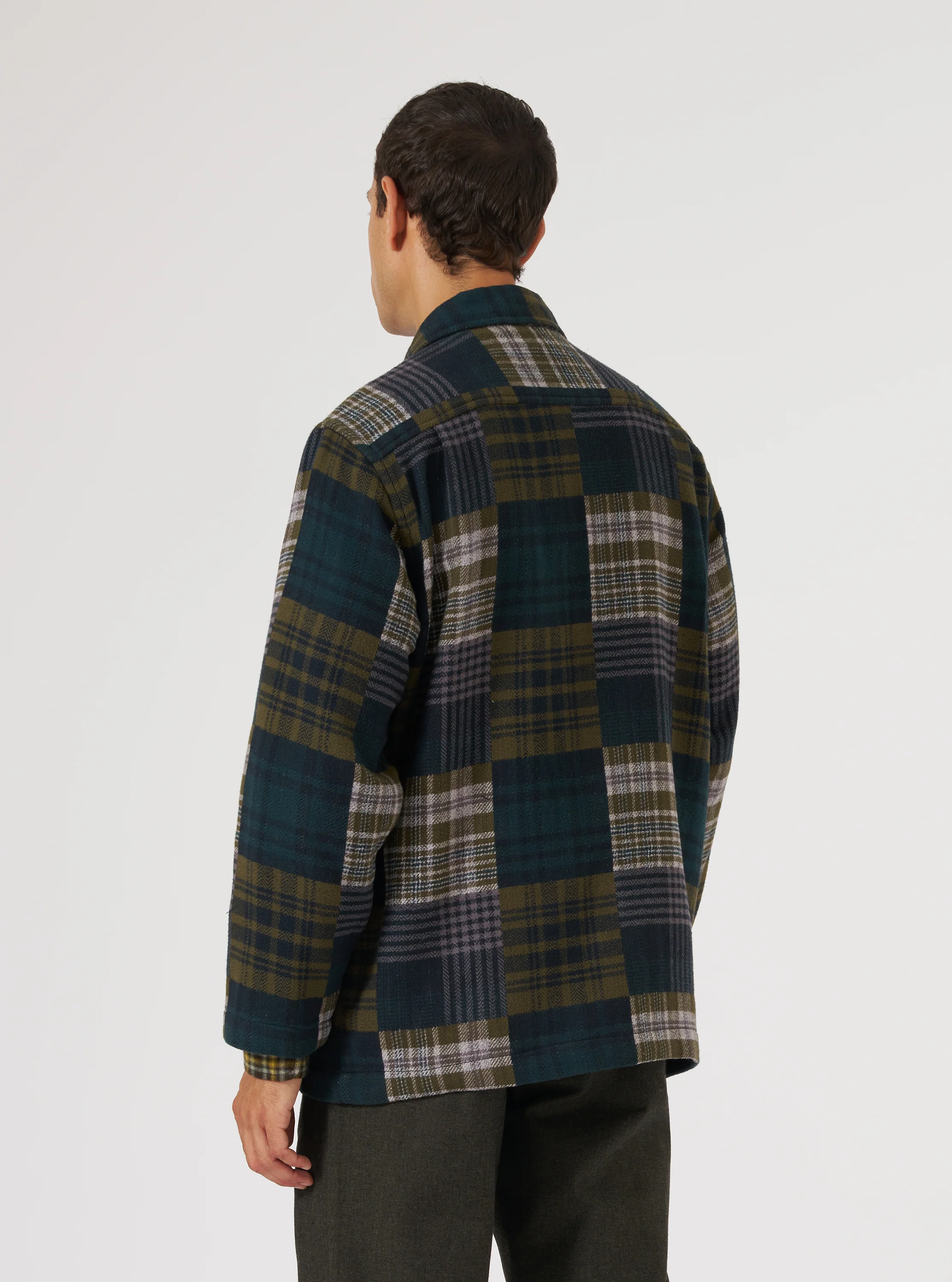 Green Japanese Patchwork Dockside Jacket - Image 3