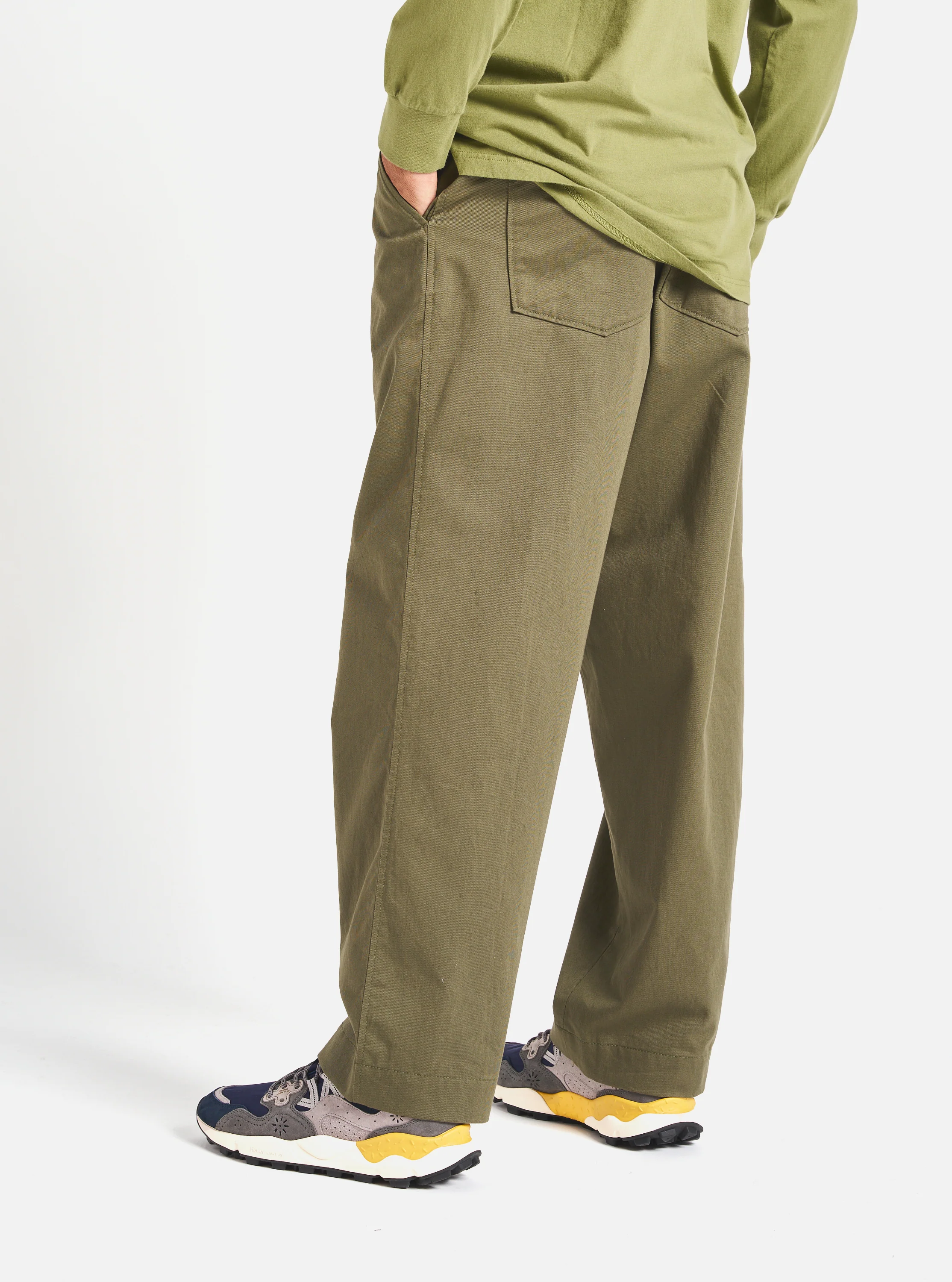 Light Olive Twill Duke Pant - Image 4