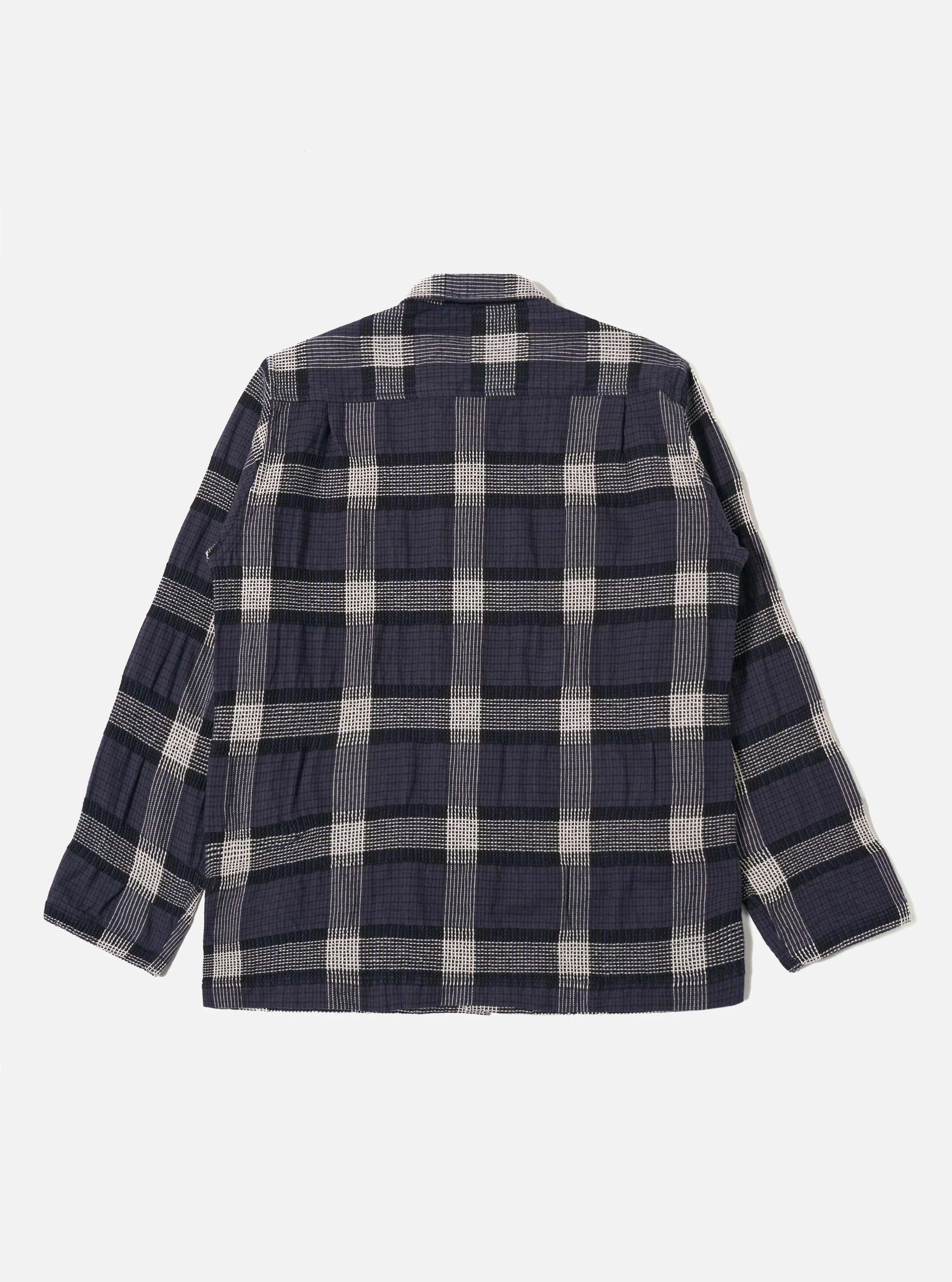 Charcoal Polka Check Easy Overshirt - Image 5