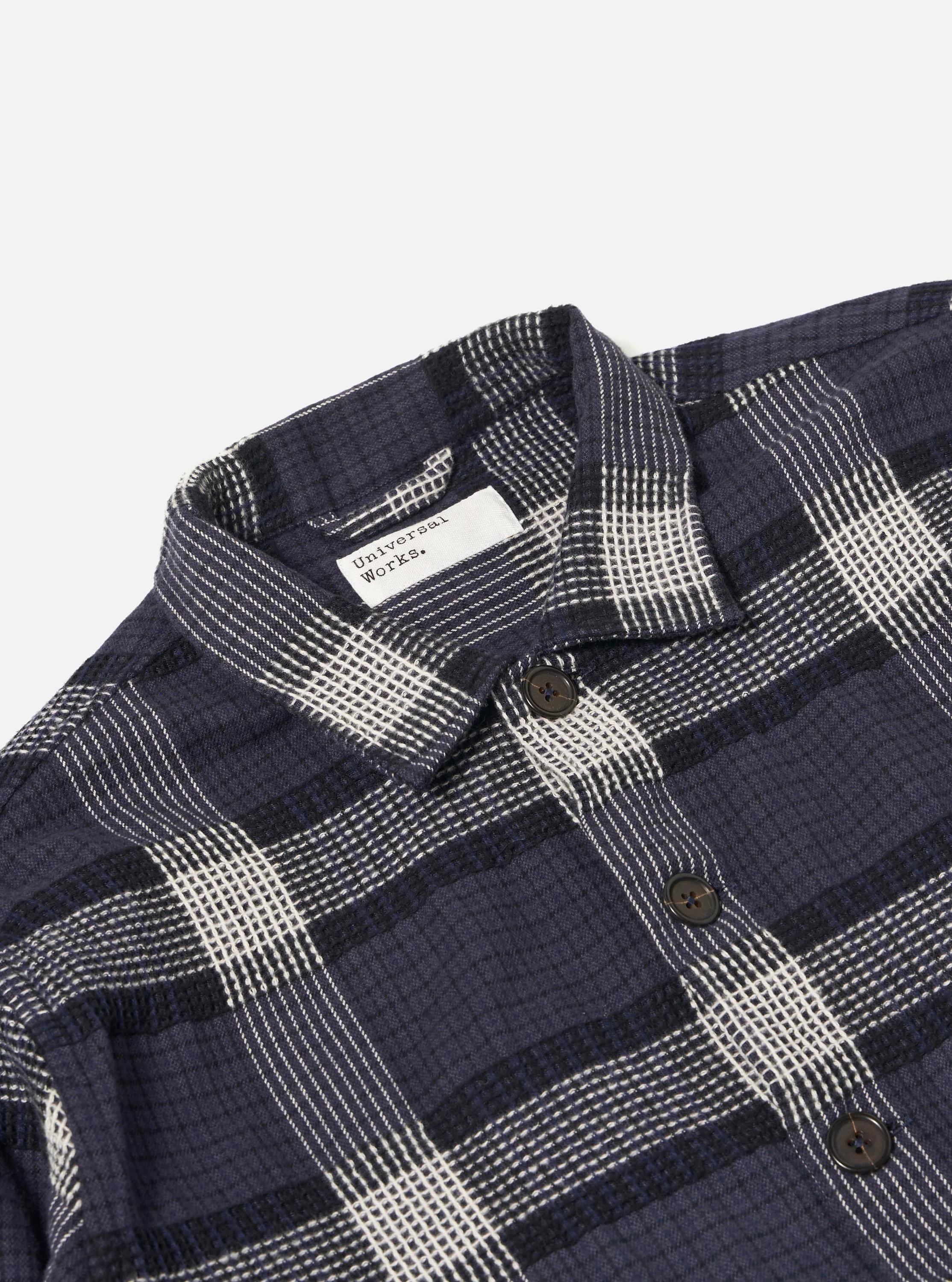 Charcoal Polka Check Easy Overshirt - Image 6