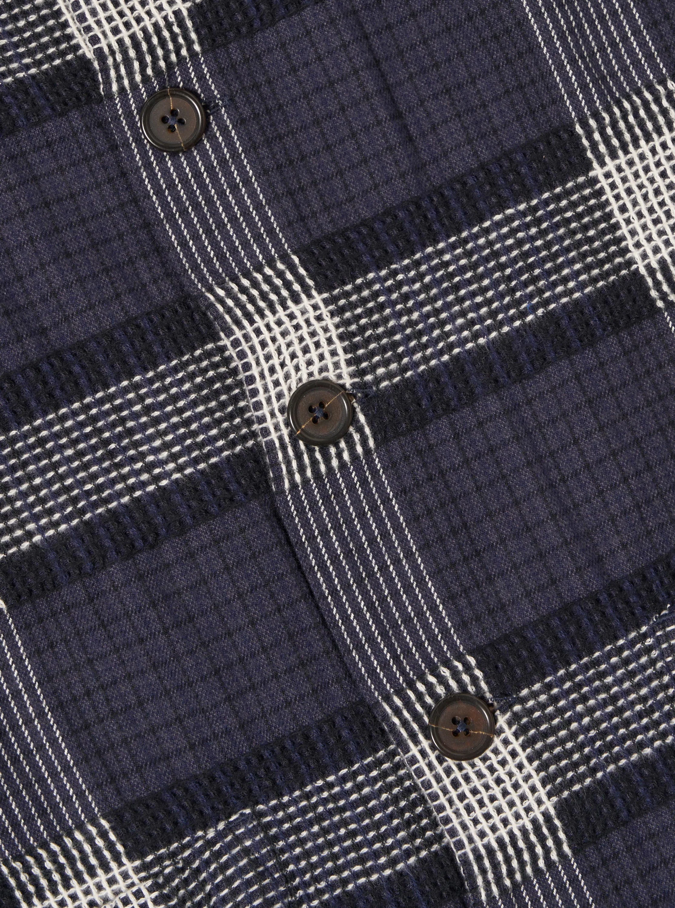 Charcoal Polka Check Easy Overshirt - Image 7