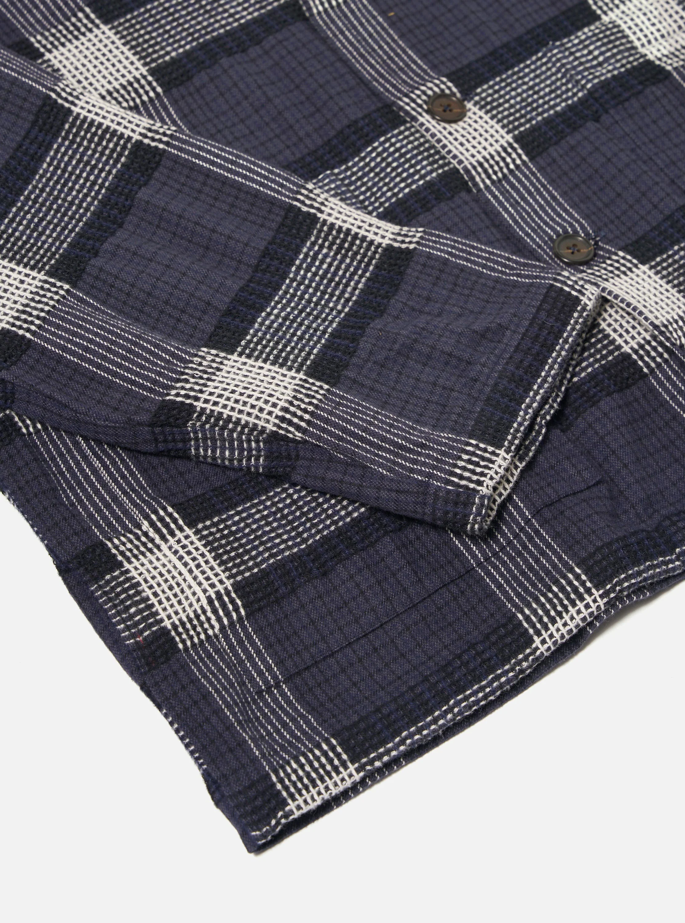 Charcoal Polka Check Easy Overshirt - Image 8