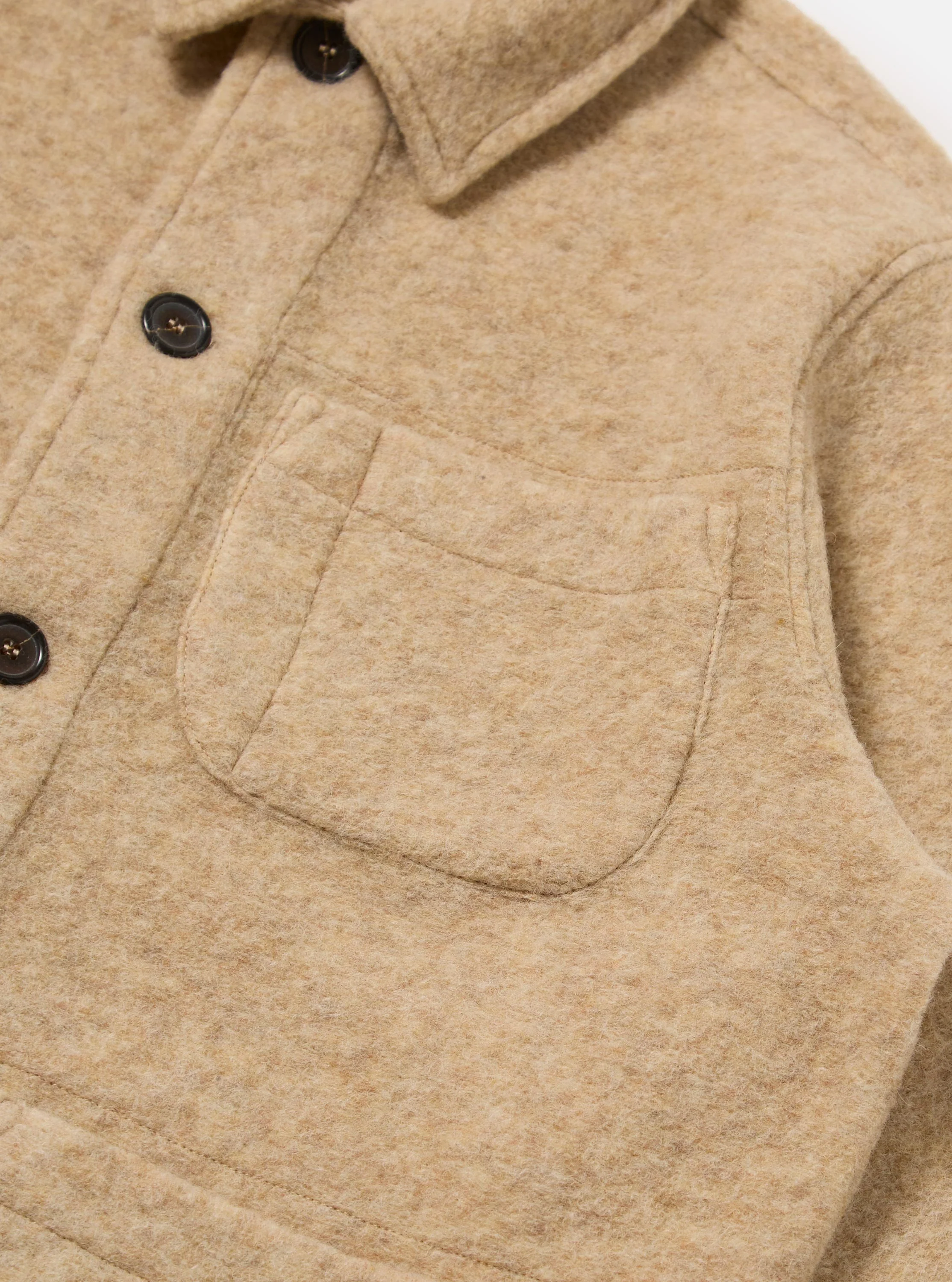 Fawn Wool Fleece Field Jacket - Image 7