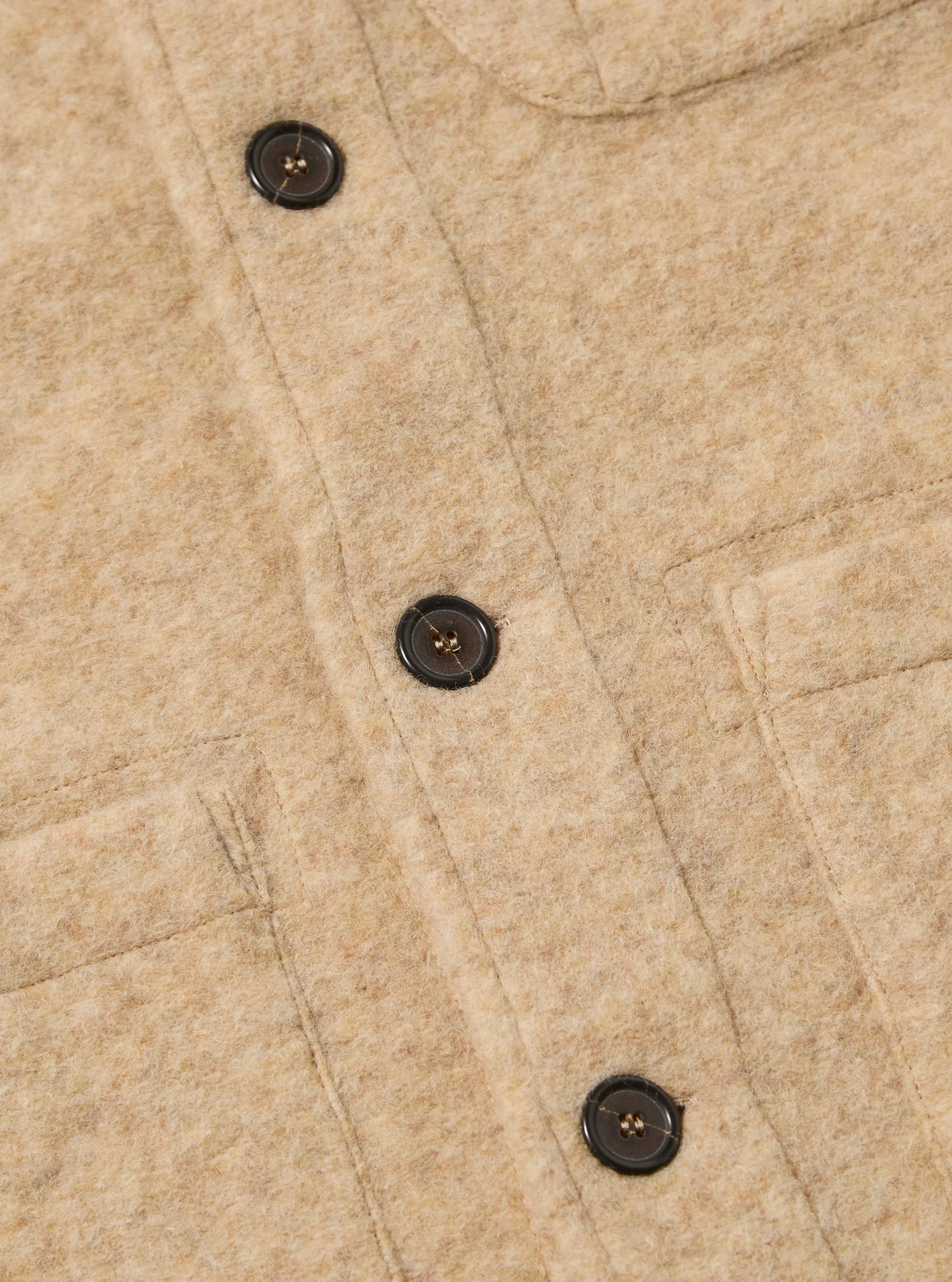 Fawn Wool Fleece Field Jacket - Image 8