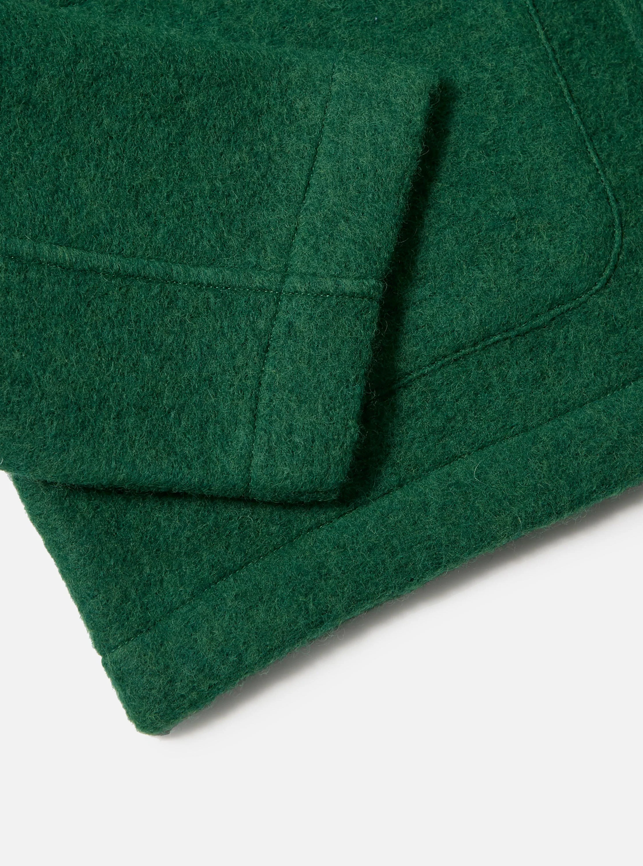 Green Wool Fleece Field Jacket - Image 9