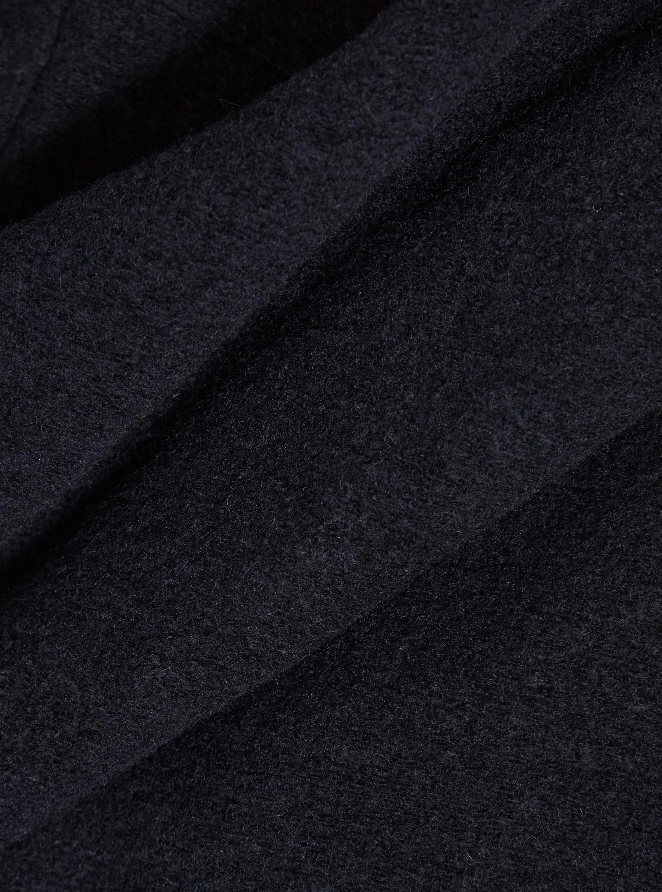 Navy Wool Fleece Field Jacket - Image 4