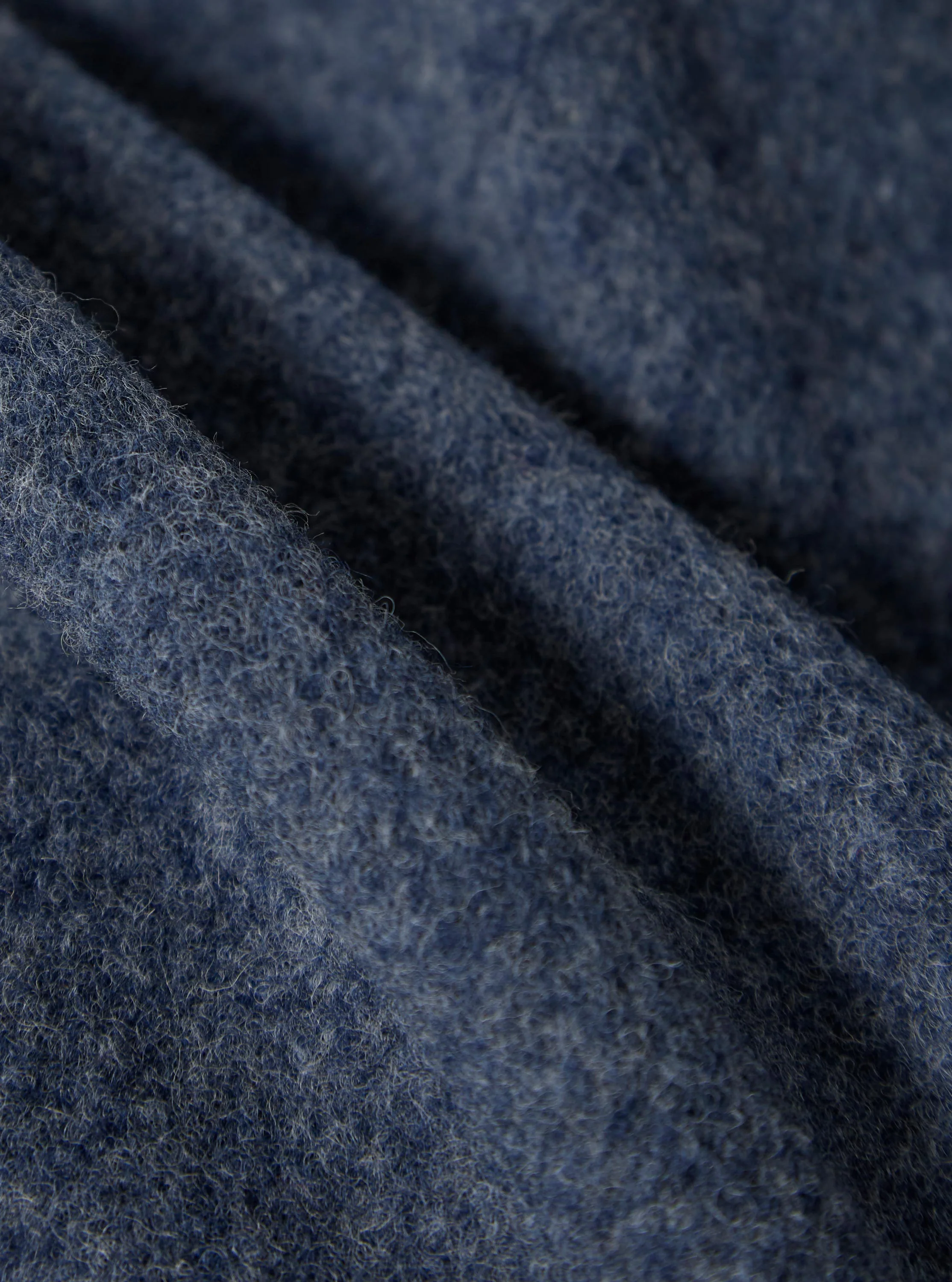 Slate Blue Wool Fleece Field Jacket - Image 4