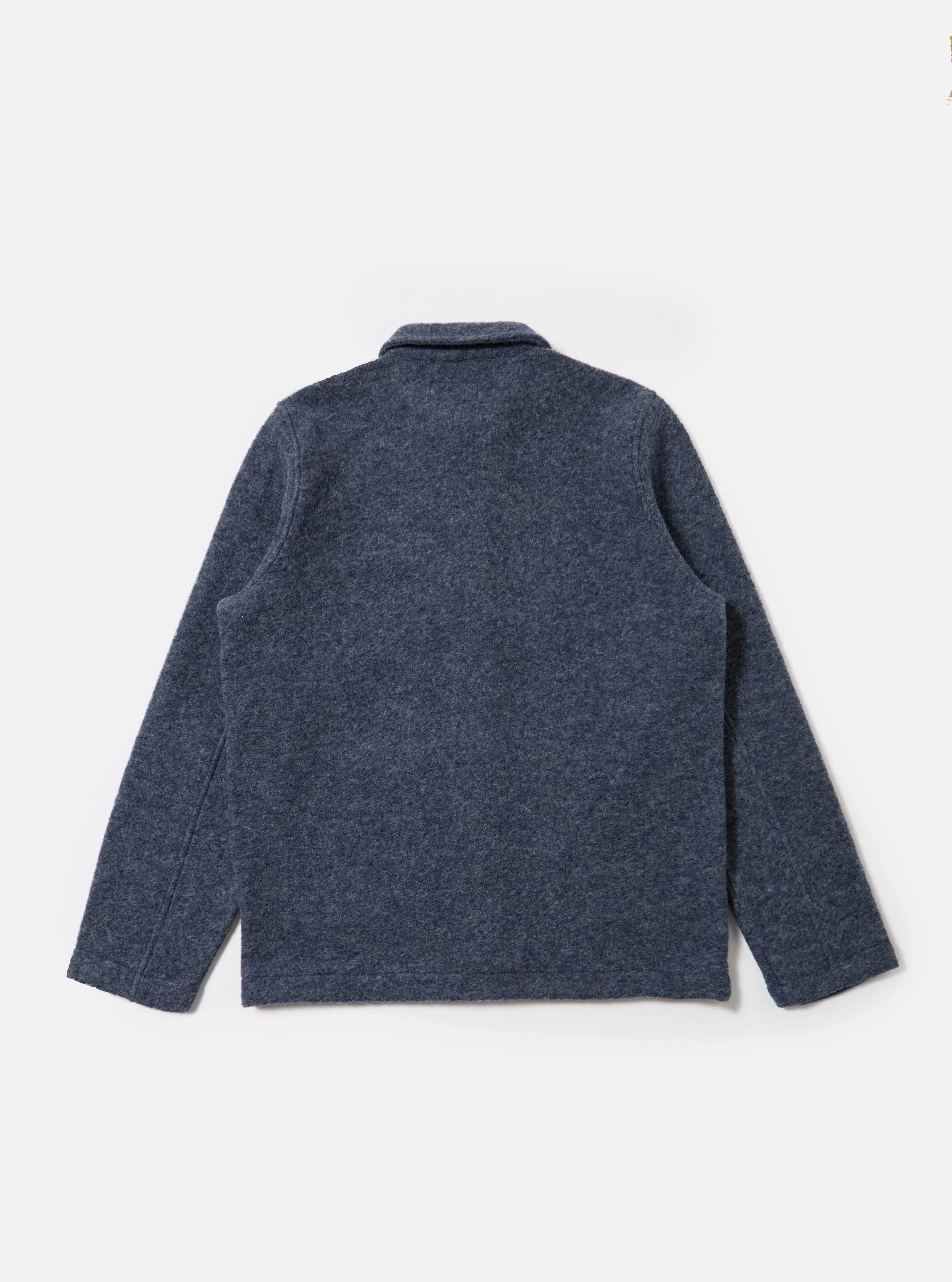 Slate Blue Wool Fleece Field Jacket - Image 5
