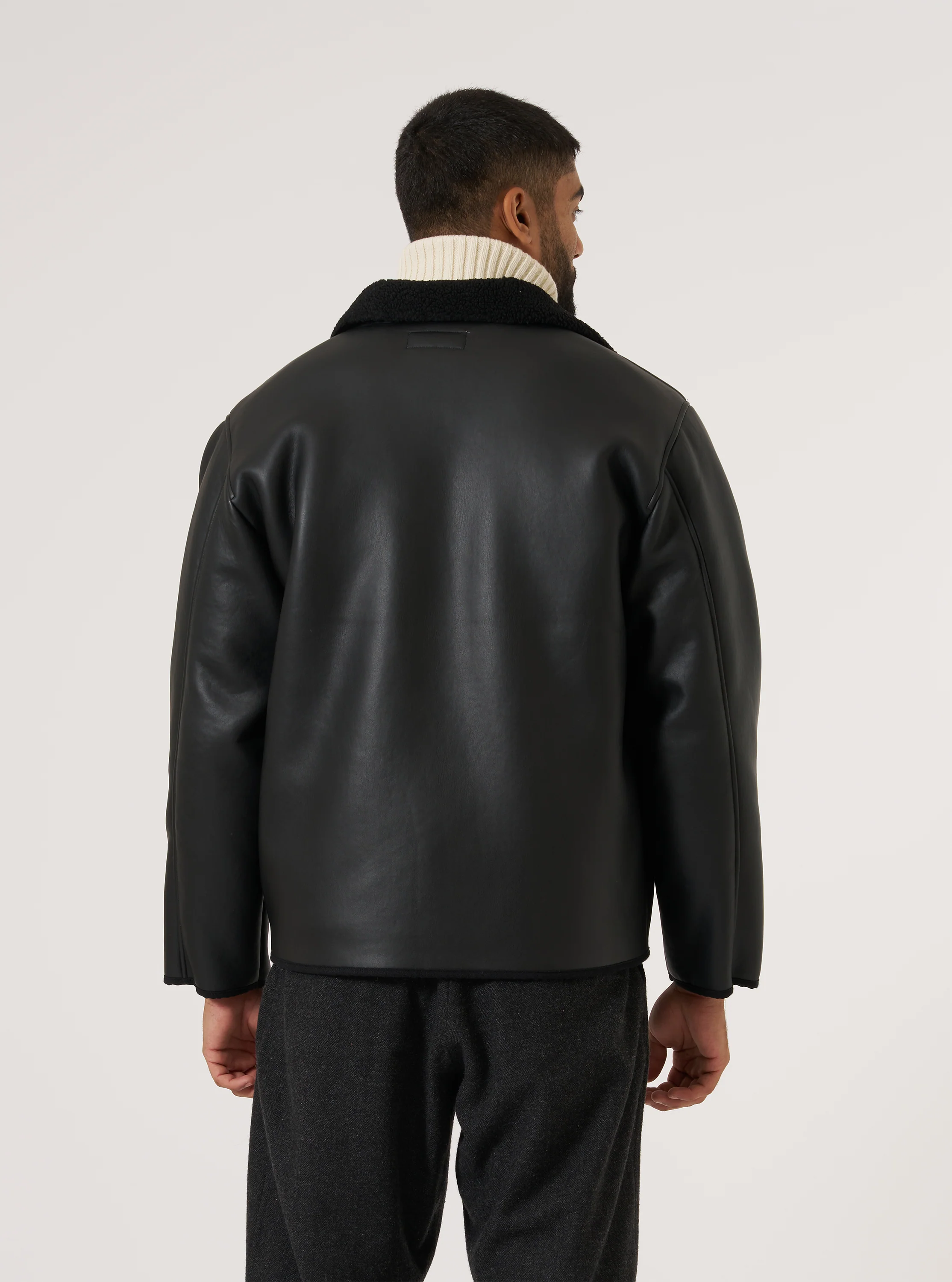 Black Not Shearling Gower Jacket - Image 3