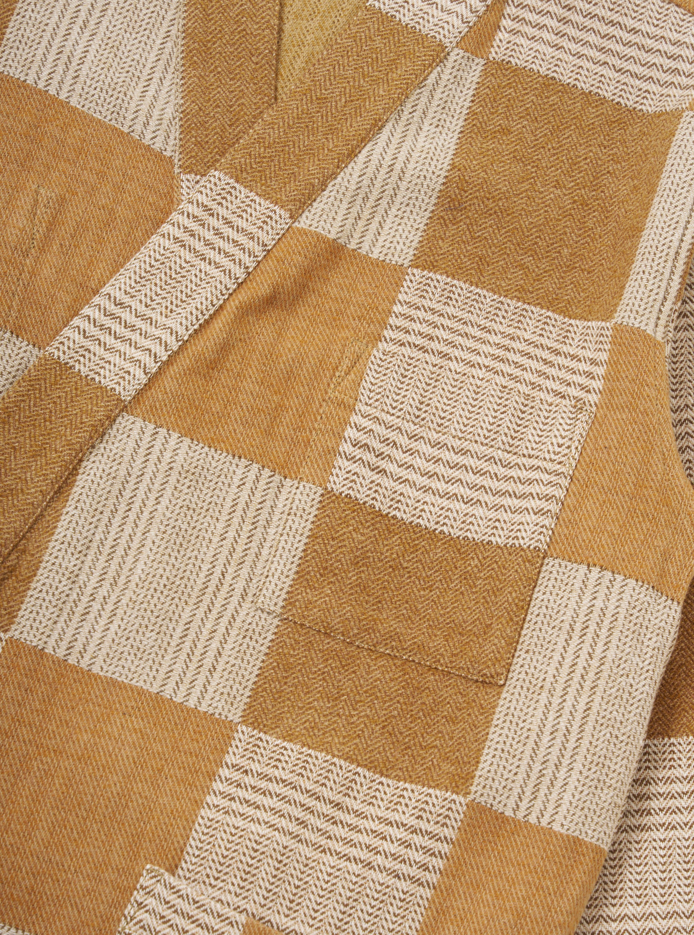Brown Japanese Patchwork Kyoto Work Jacket - Image 7
