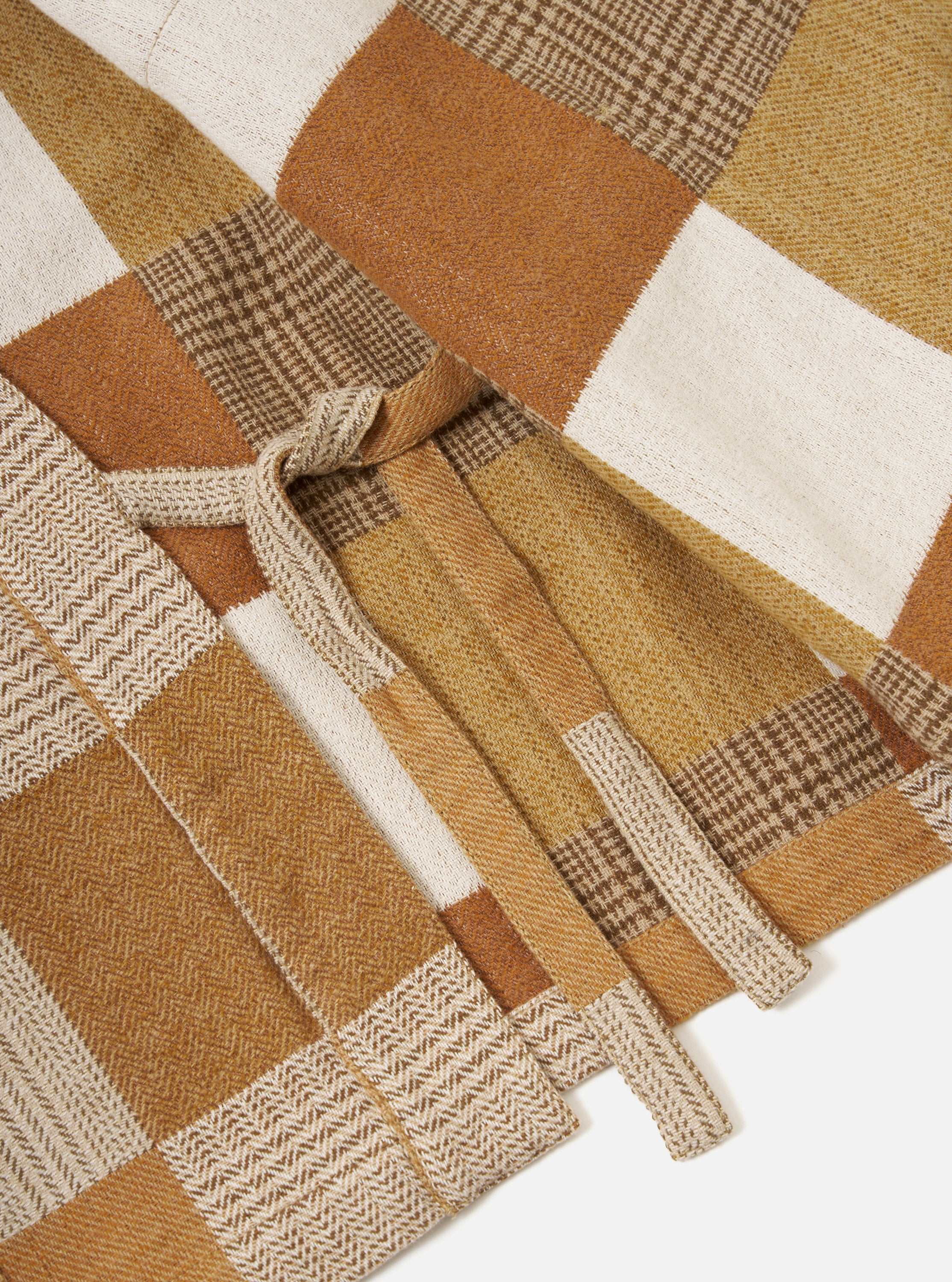 Brown Japanese Patchwork Kyoto Work Jacket - Image 9