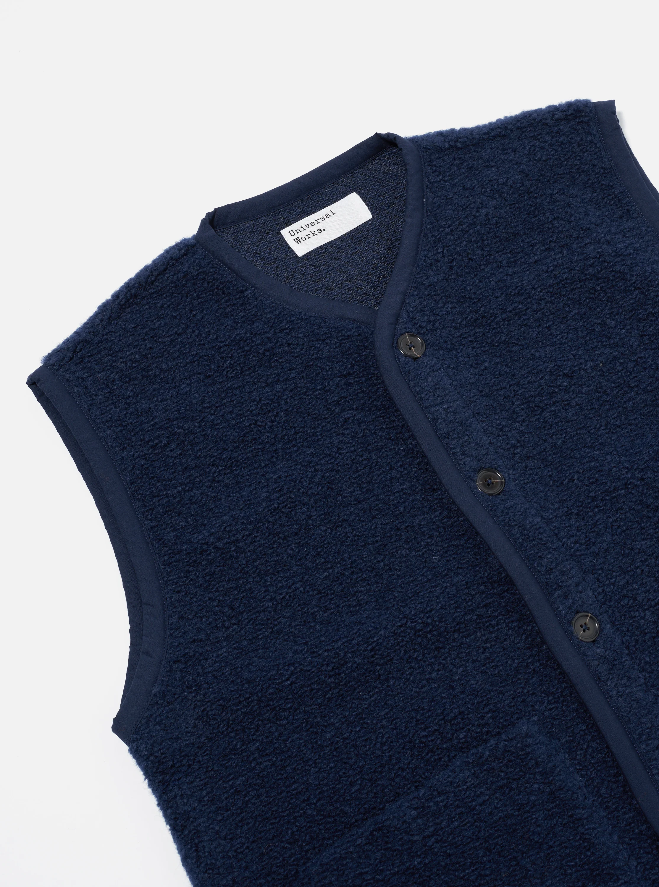 Navy Alvar Fleece Lancaster Gilet - Image 7
