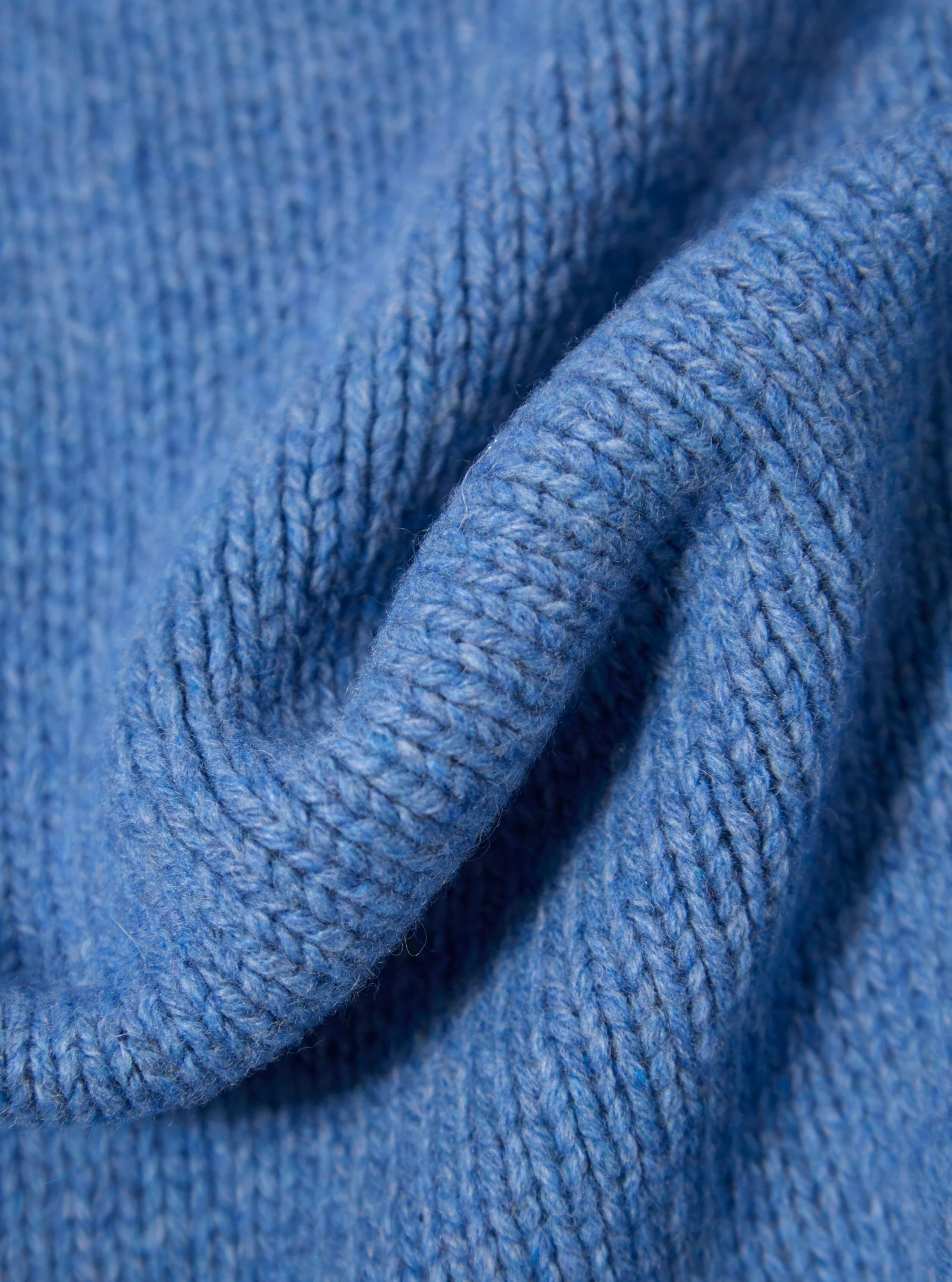 Pale Blue Recycled Shetland Langdale Cardigan - Image 4