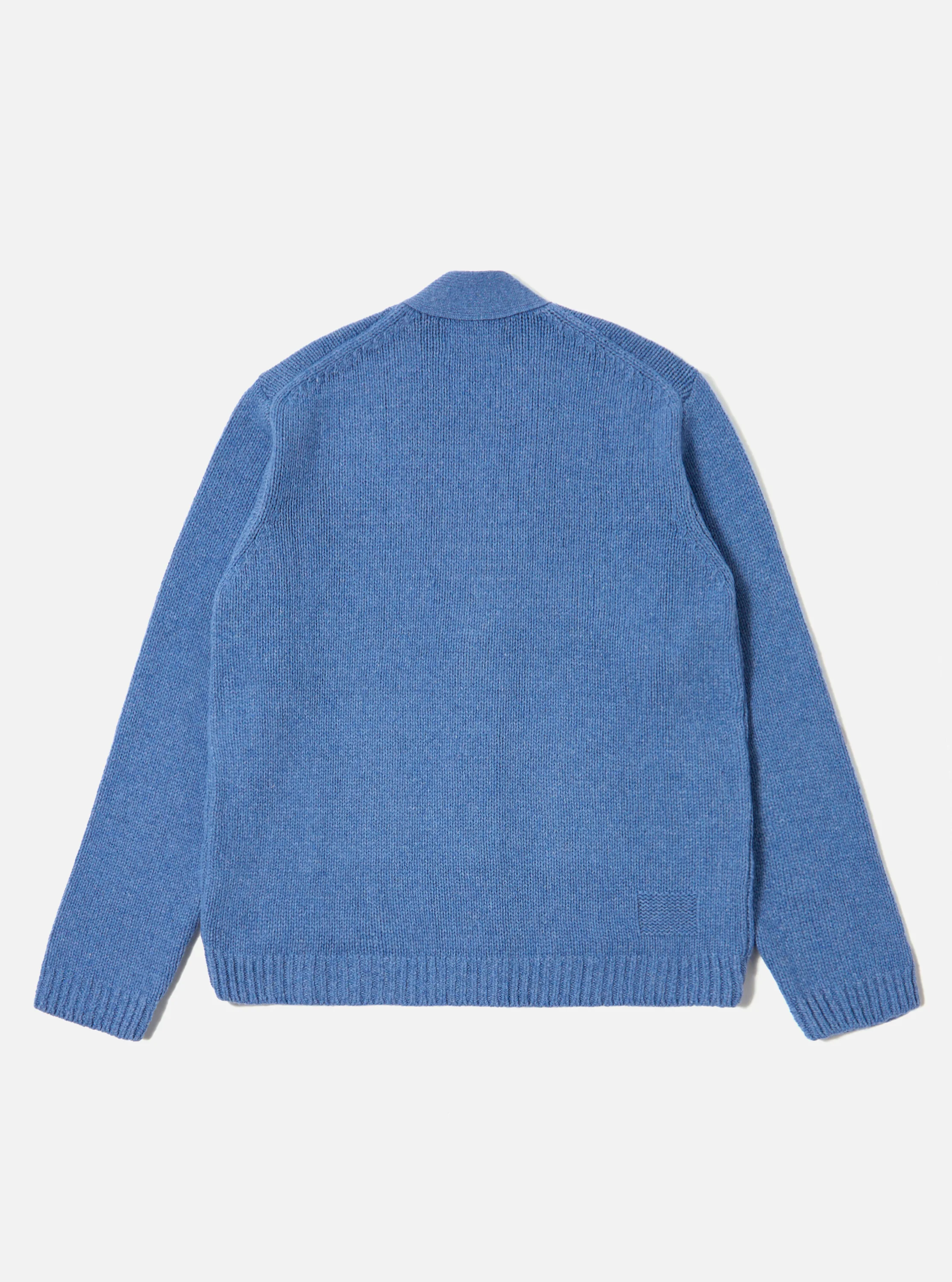 Pale Blue Recycled Shetland Langdale Cardigan - Image 5