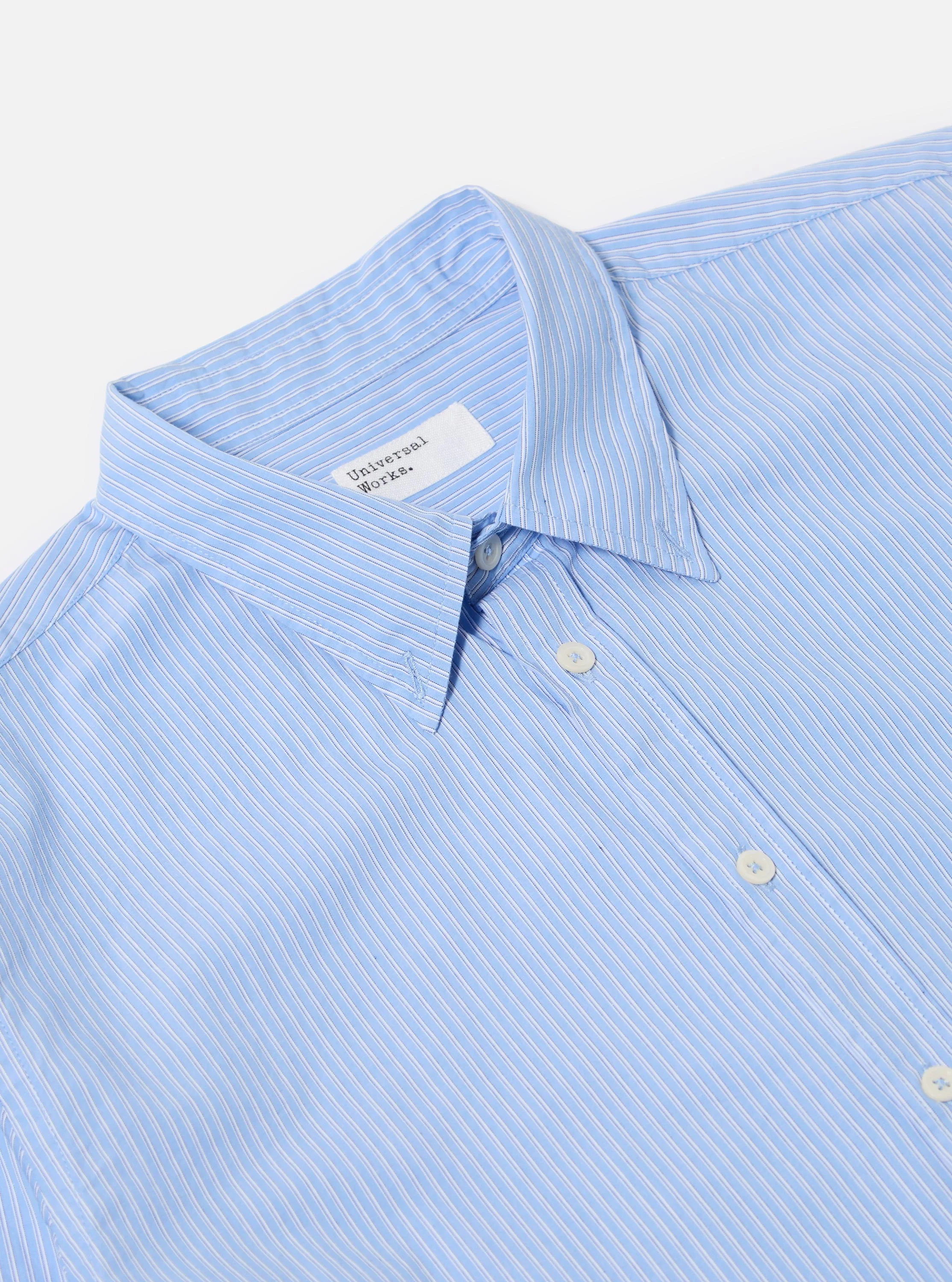 Blue Vila Stripe Narrow Lazy Day Shirt - Image 6