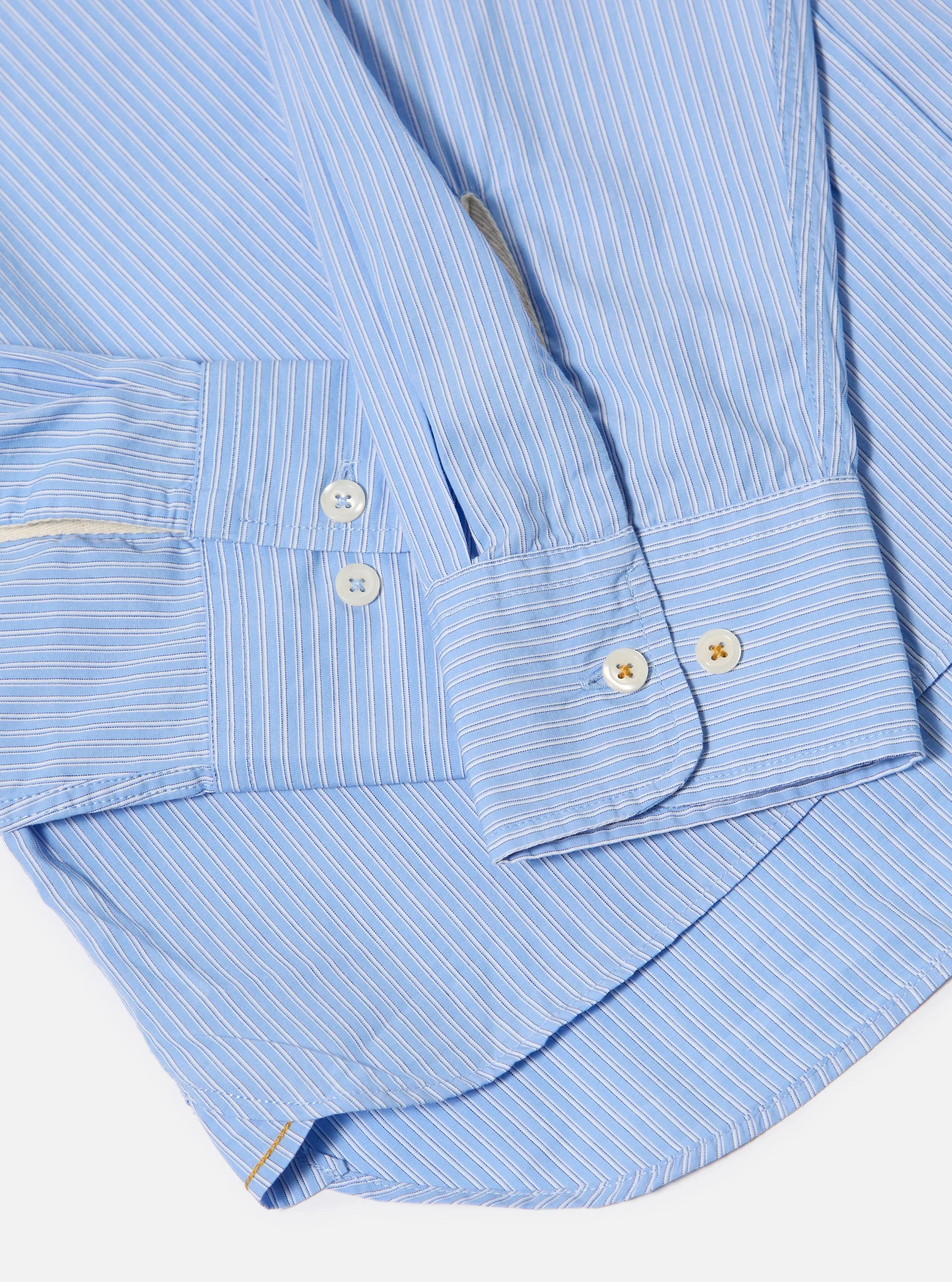 Blue Vila Stripe Narrow Lazy Day Shirt - Image 9