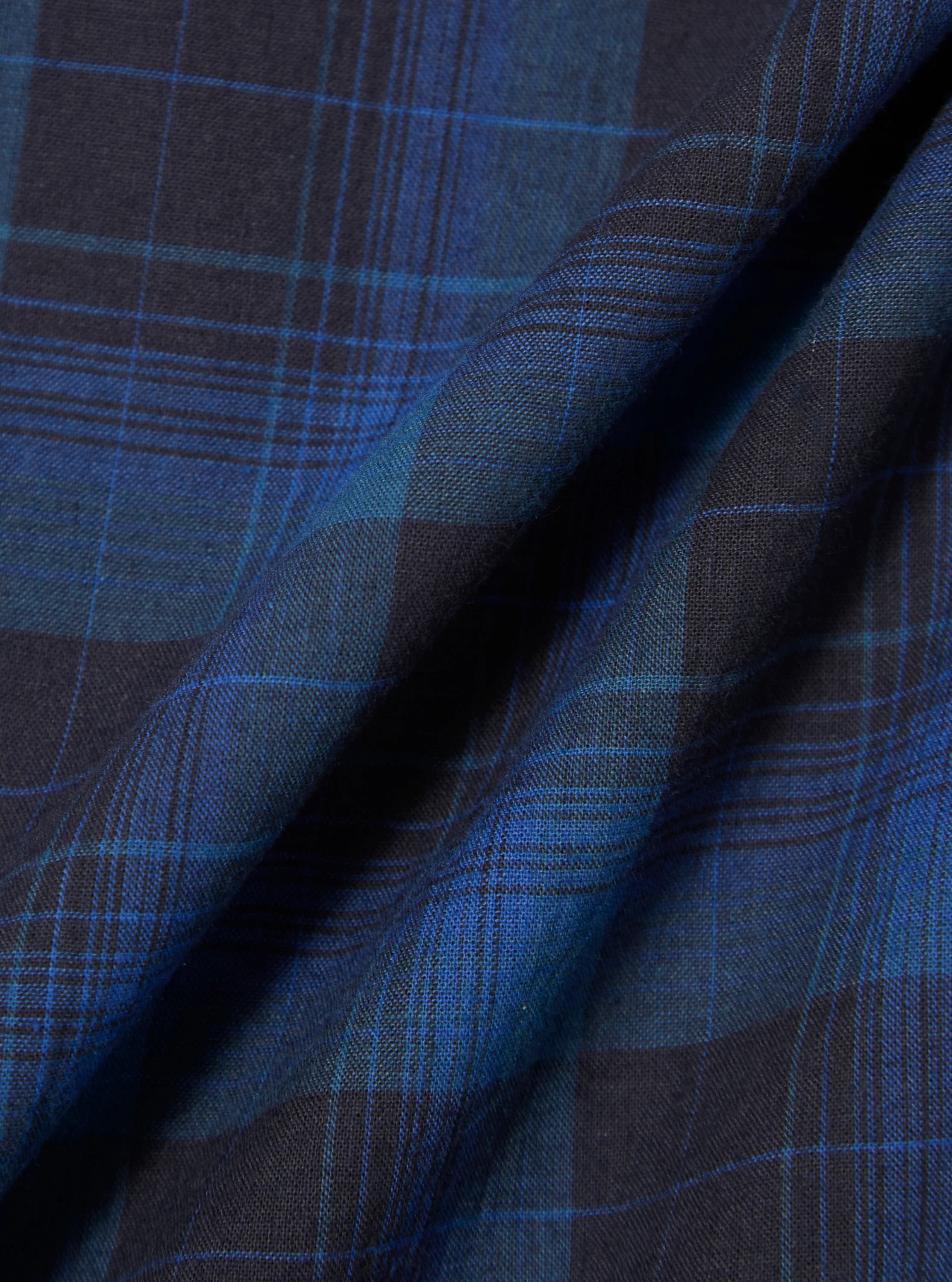 Navy/Blue Check Long Pyjama Set - Image 2