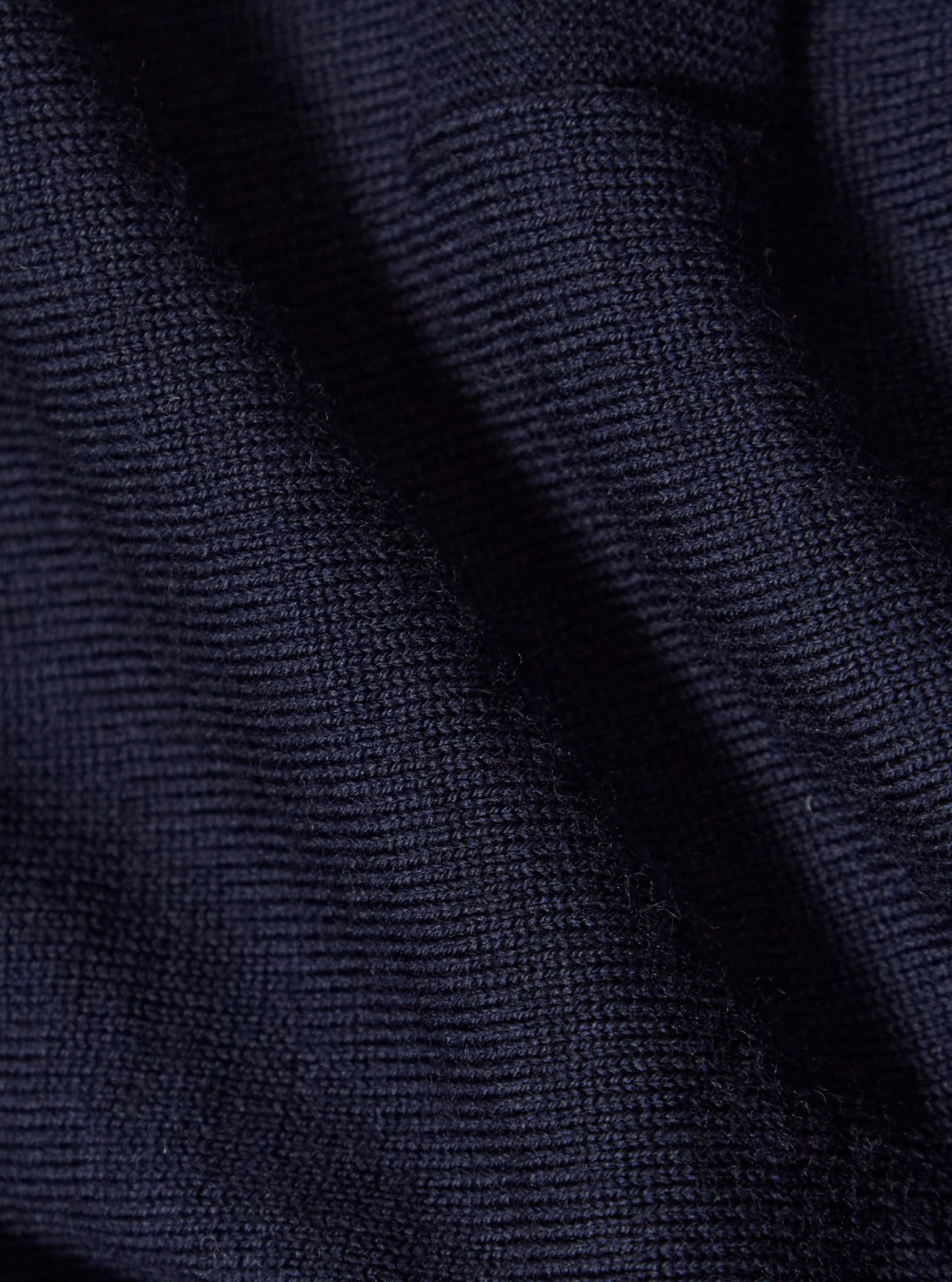 Navy Merino Loose Cardigan - Image 4