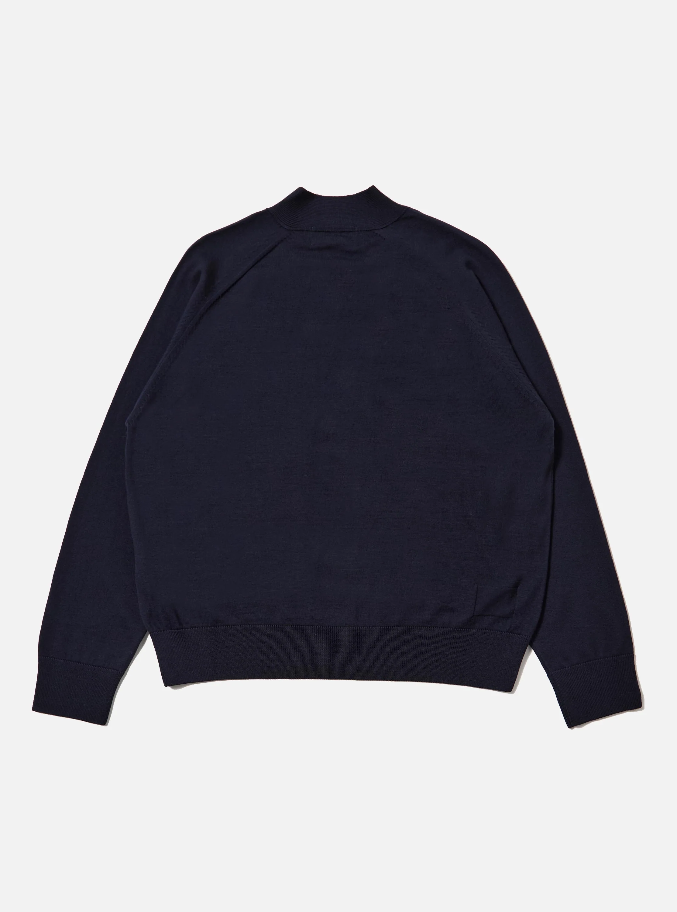 Navy Merino Loose Cardigan - Image 5