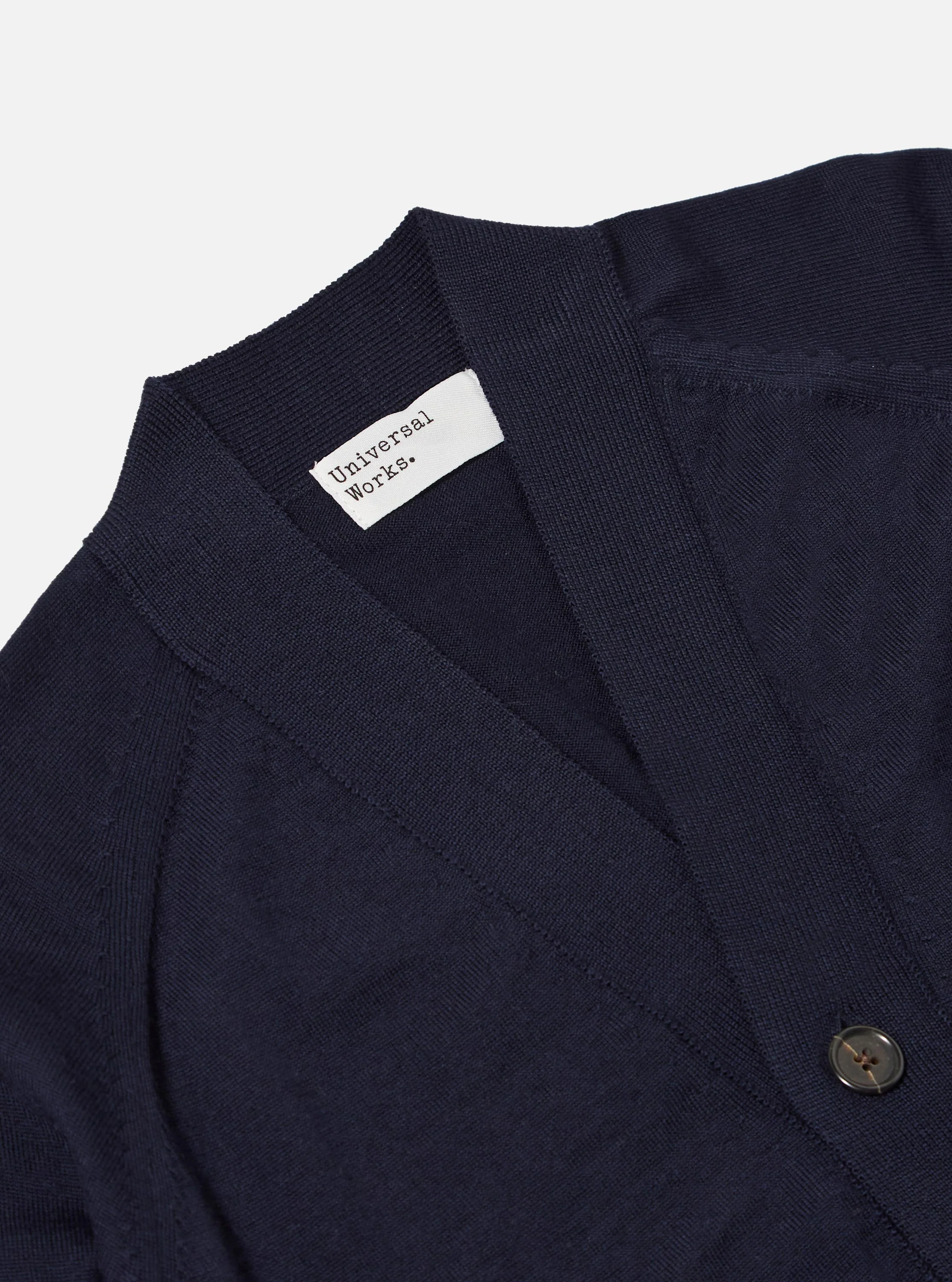 Navy Merino Loose Cardigan - Image 6