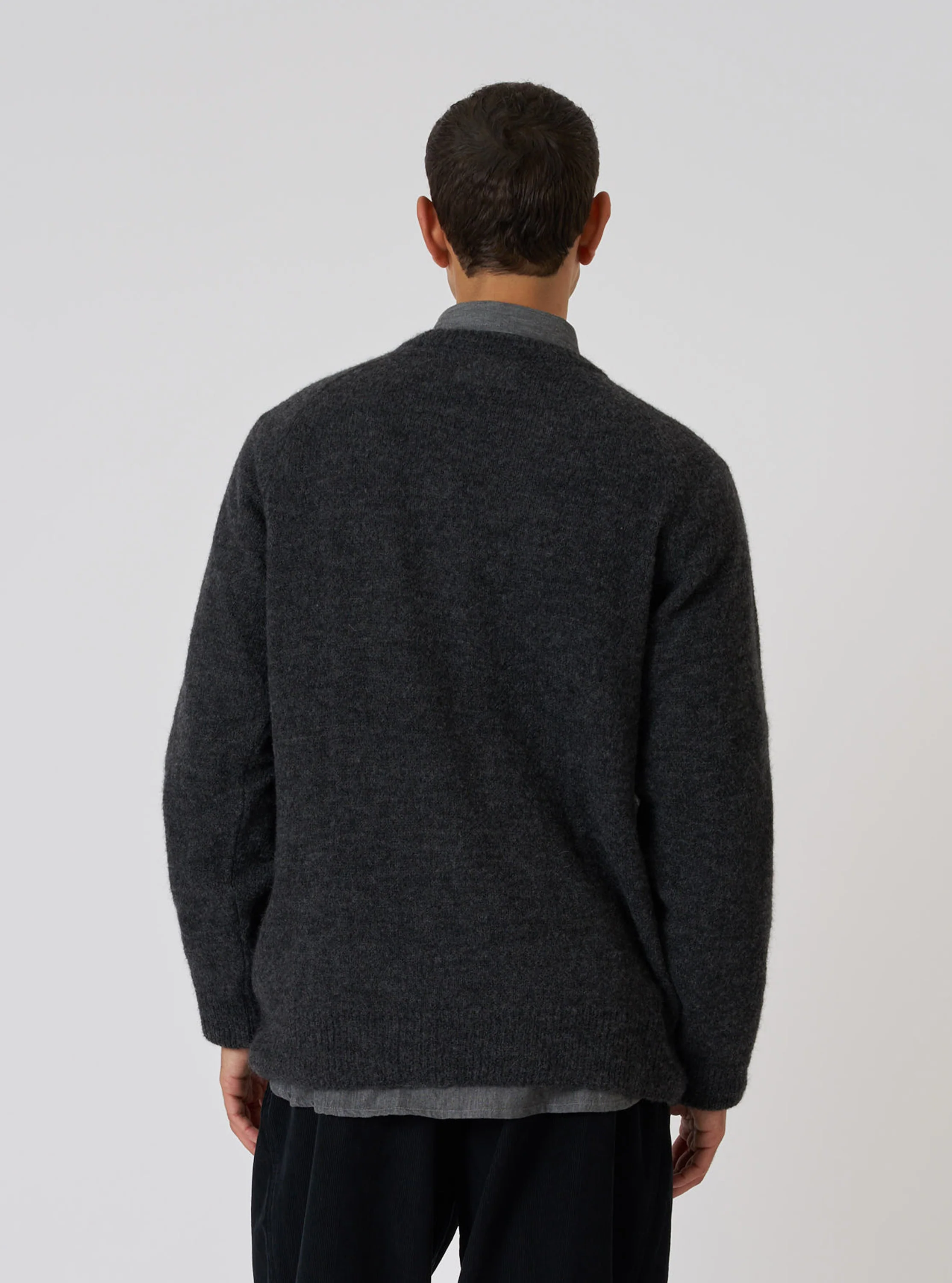 Charcoal Alpaca Knit Lyon Crew - Image 3