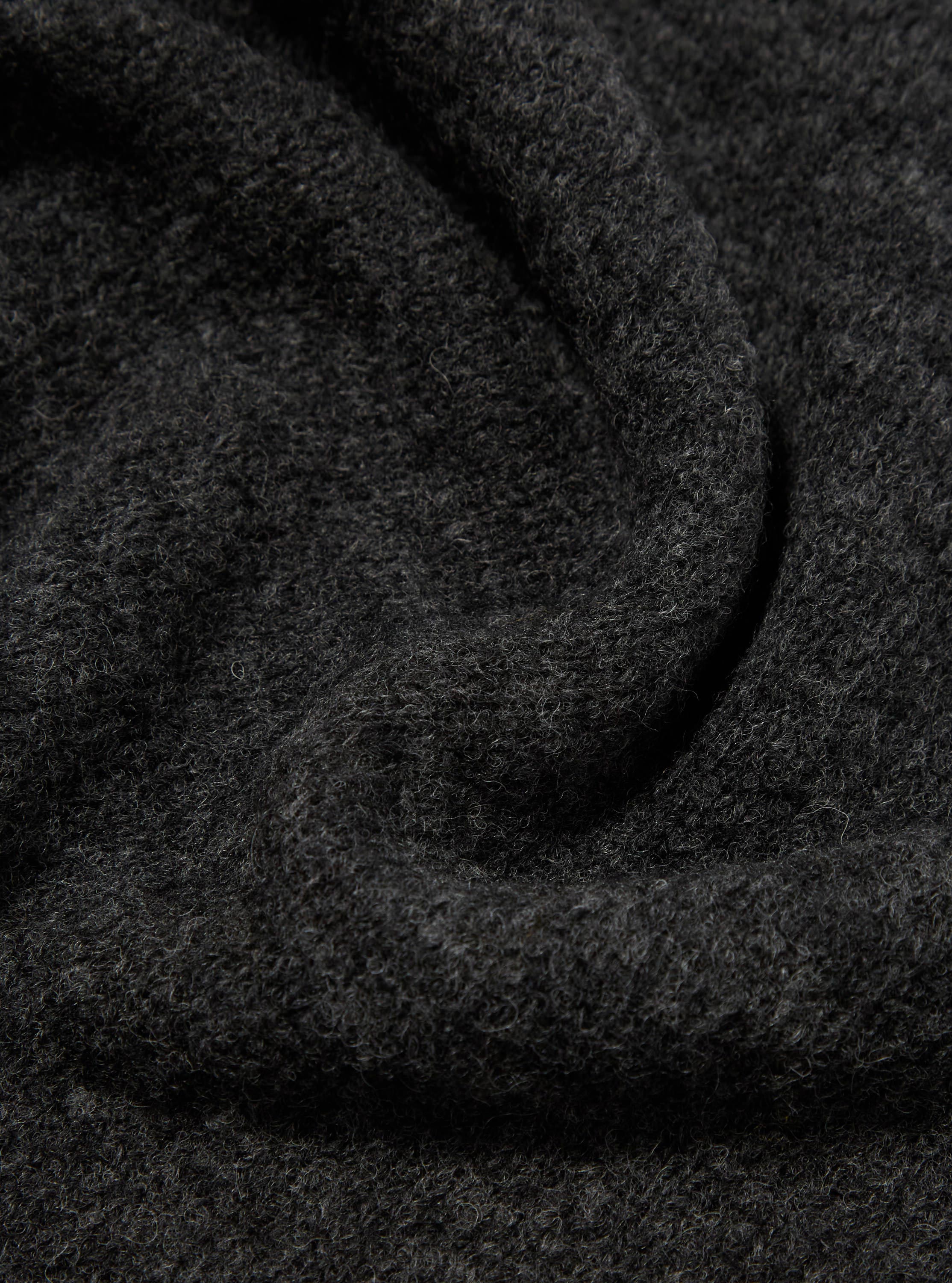 Charcoal Alpaca Knit Lyon Crew - Image 4