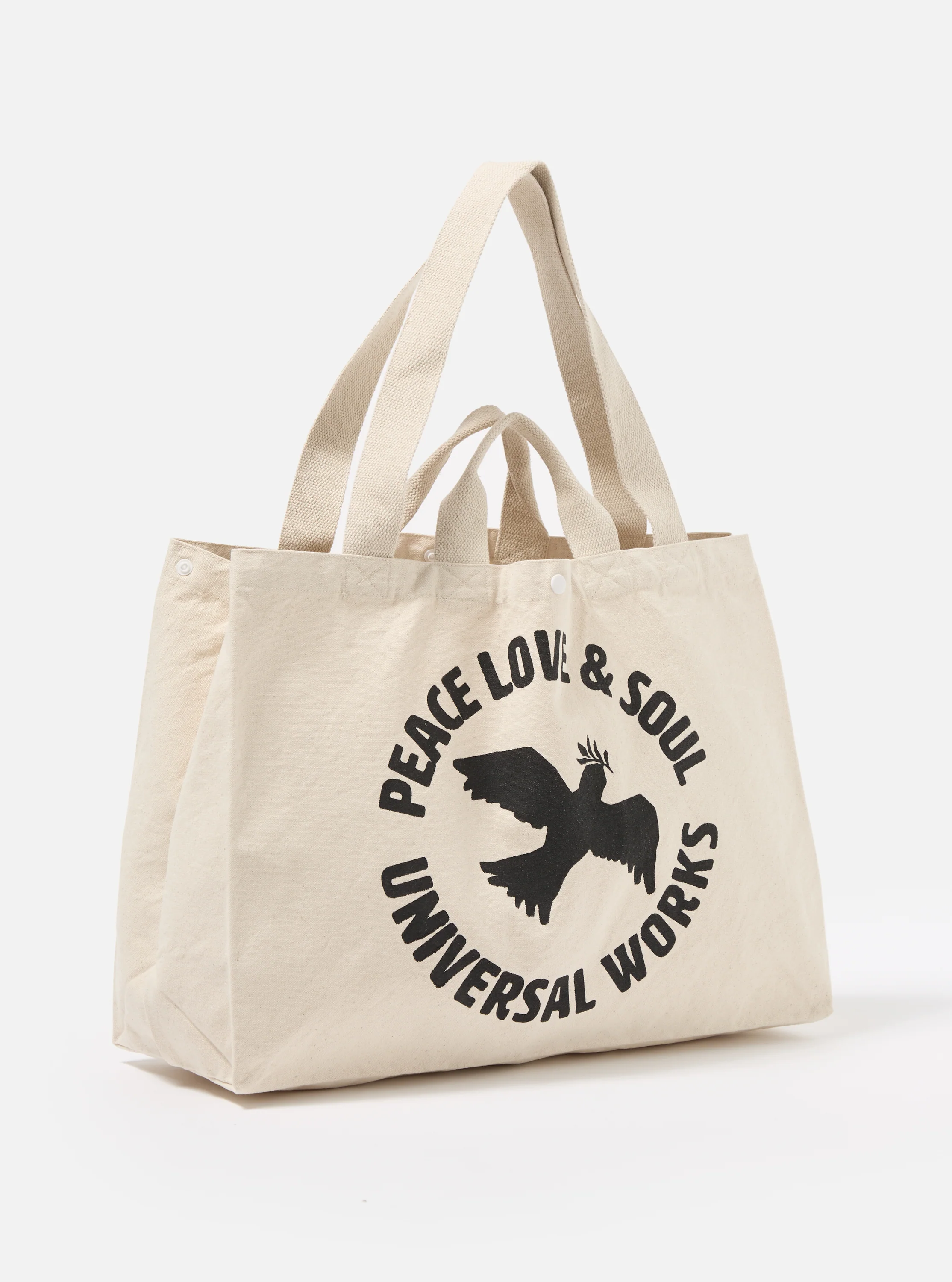 Ecru Canvas Market Tote - Image 2
