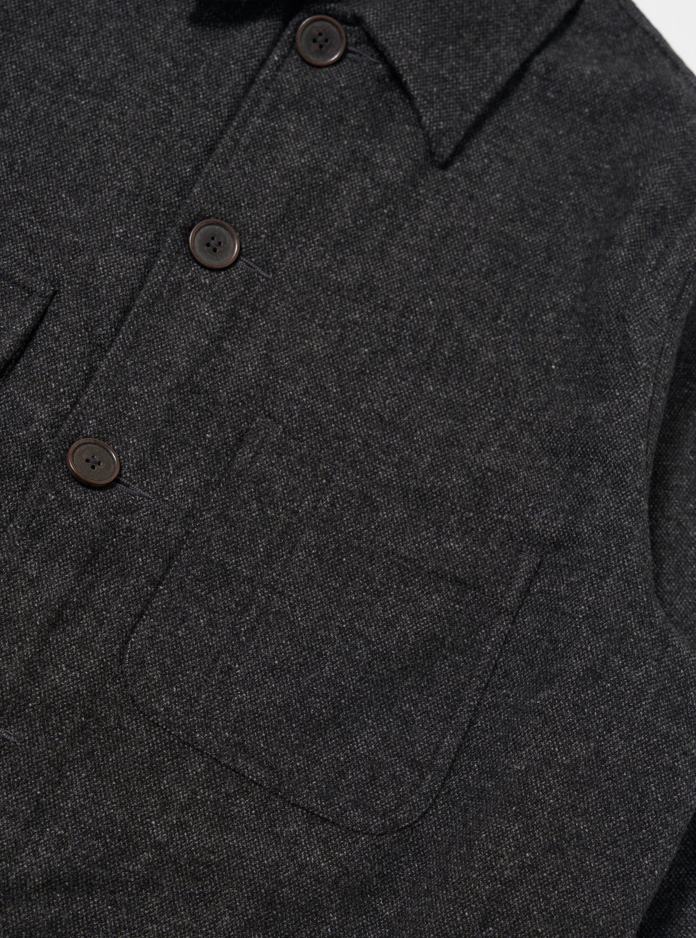Grey Anders Wool Upcycled Merchant Jacket - Image 7