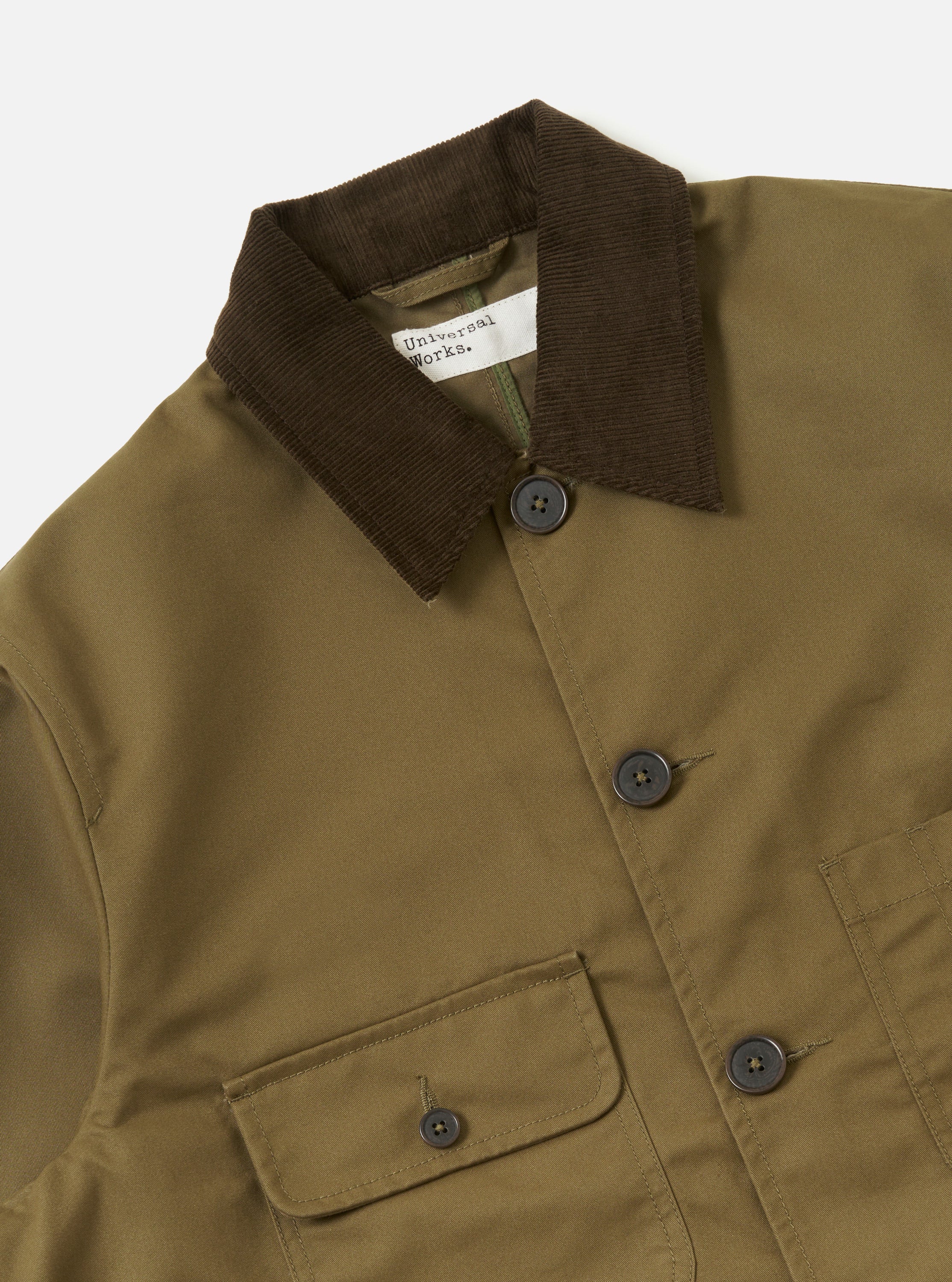 Khaki Brushed Polytech Merchant Jacket - Image 6