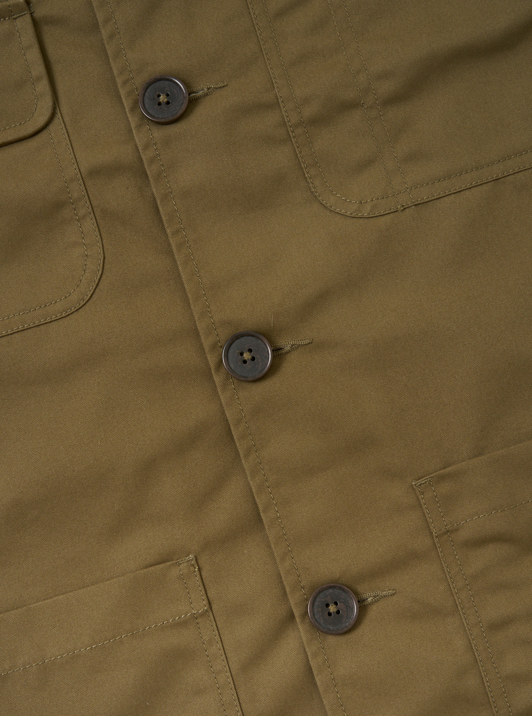 Khaki Brushed Polytech Merchant Jacket - Image 8
