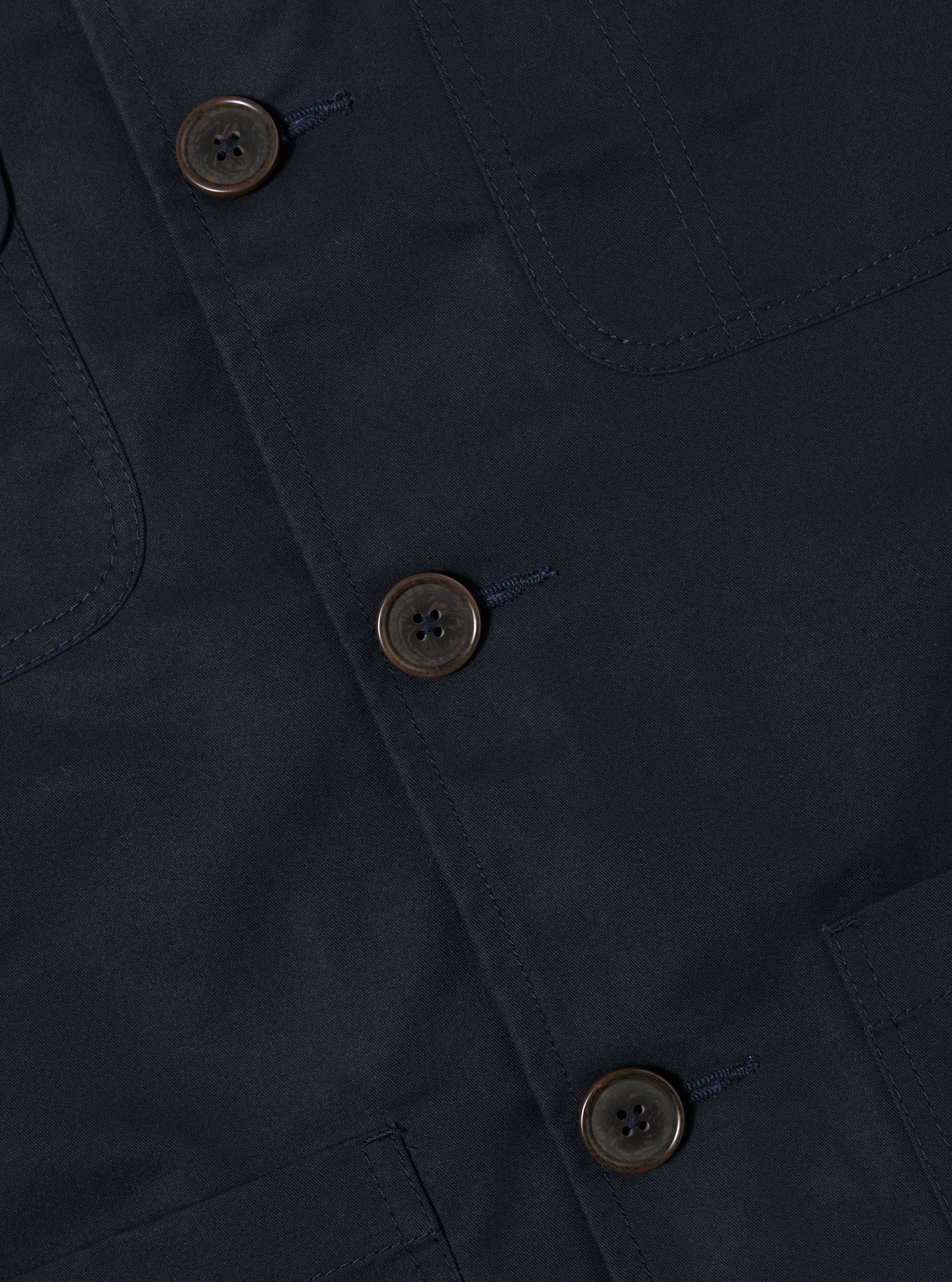 Navy Brushed Polytech Merchant Jacket - Image 8