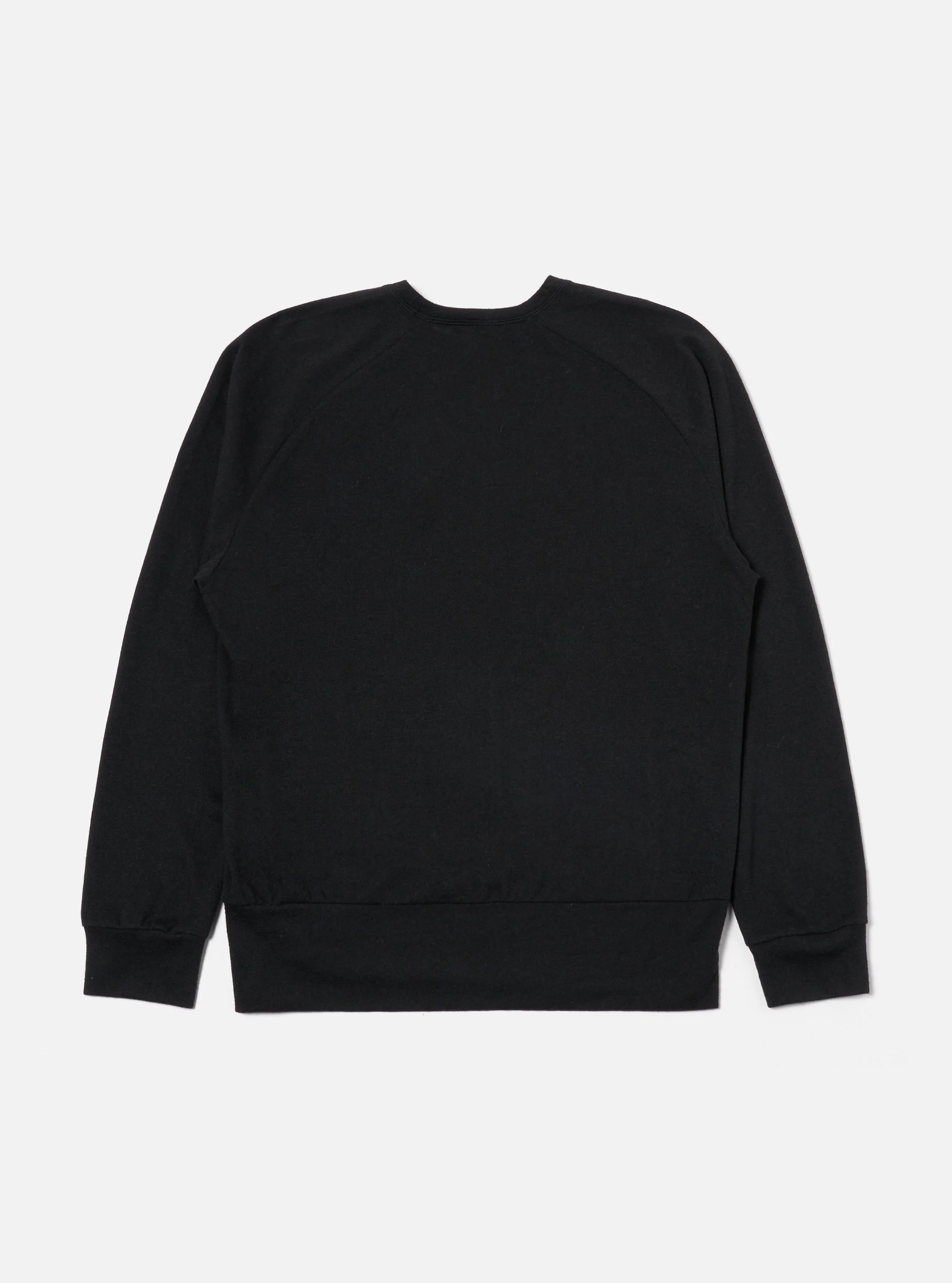 Black Recycled Wool Mix Single Jersey Mr K Crew Sweatshirt - Image 5