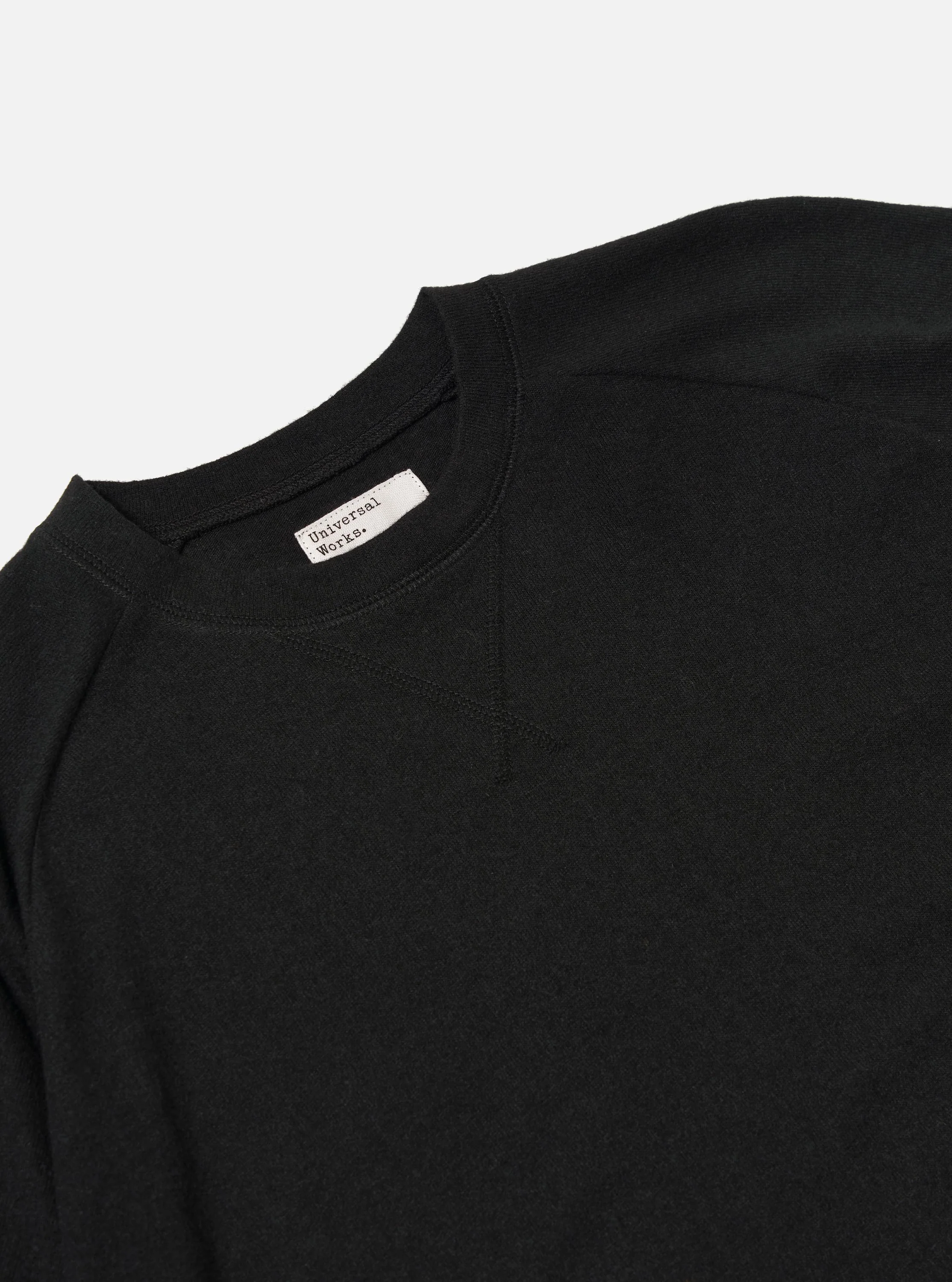 Black Recycled Wool Mix Single Jersey Mr K Crew Sweatshirt - Image 6