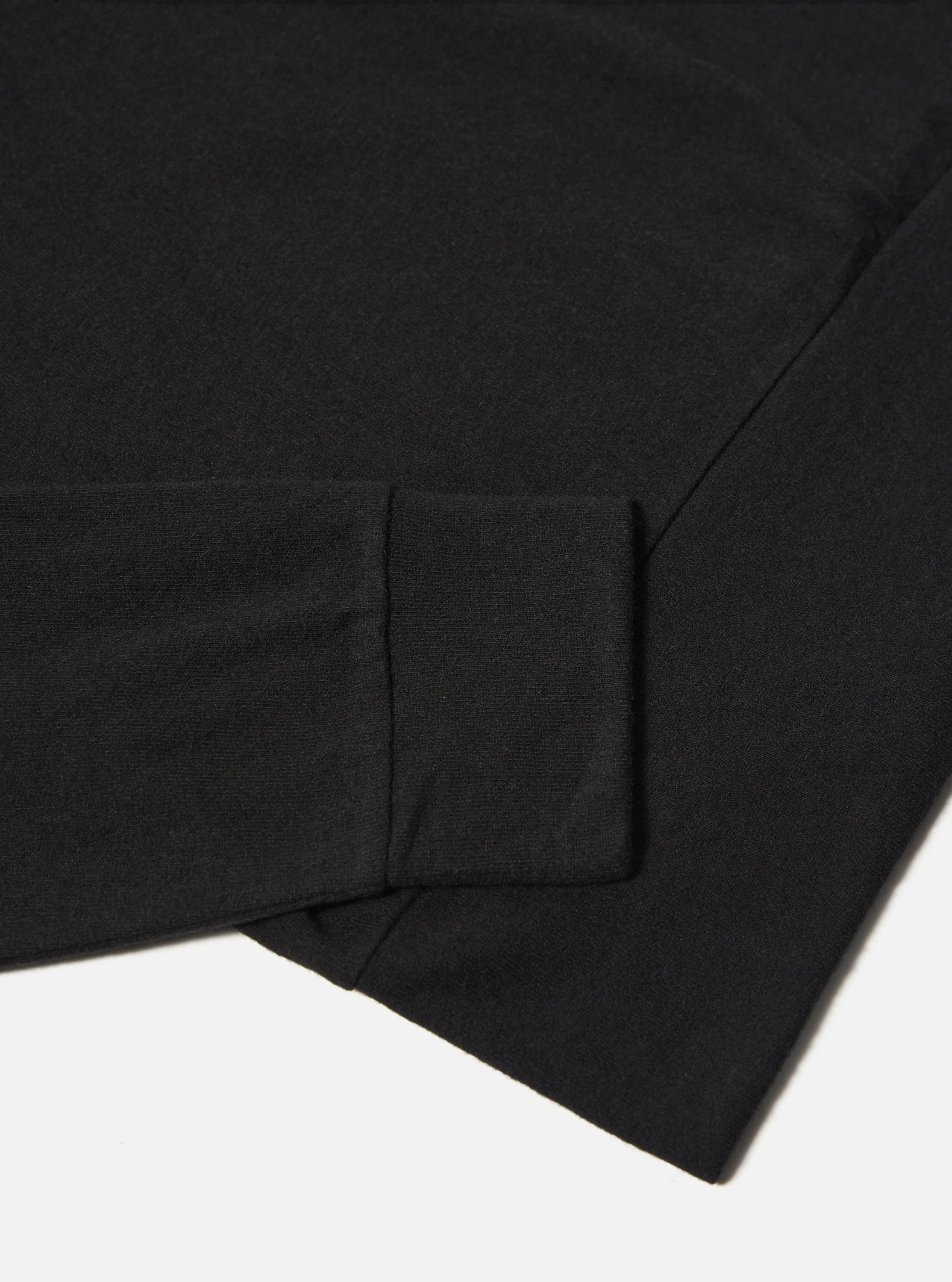 Black Recycled Wool Mix Single Jersey Mr K Crew Sweatshirt - Image 7